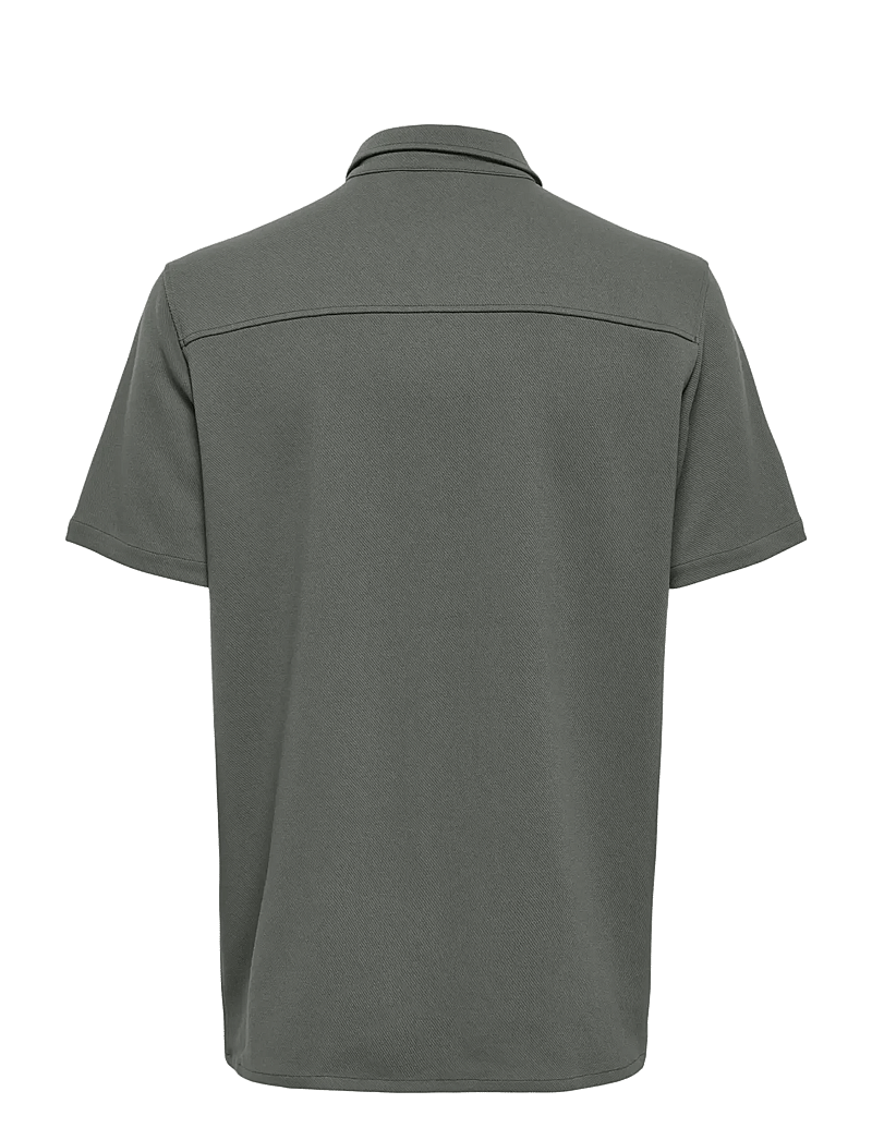 ONLY & SONS - ONSNEWKODYL REG SS SHIRT - kurzarmhemden - castor gray - 1