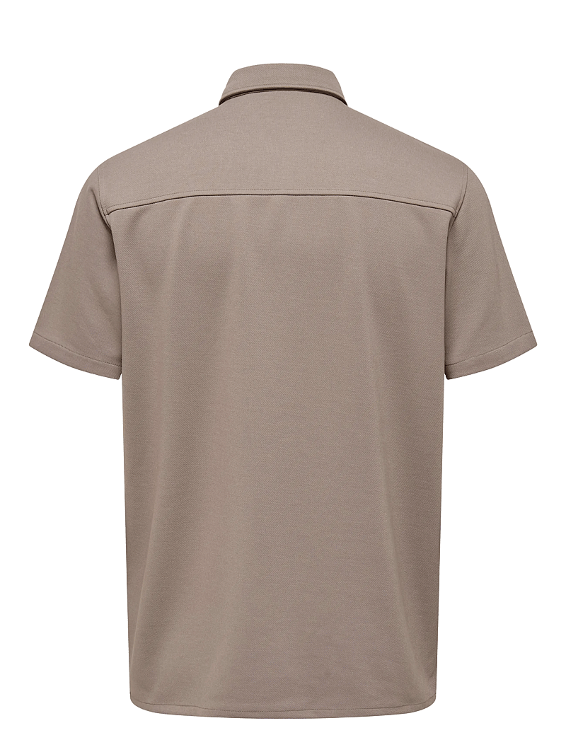 ONLY & SONS - ONSNEWKODYL REG SS SHIRT - lühikeste varrukatega särgid - fossil - 2