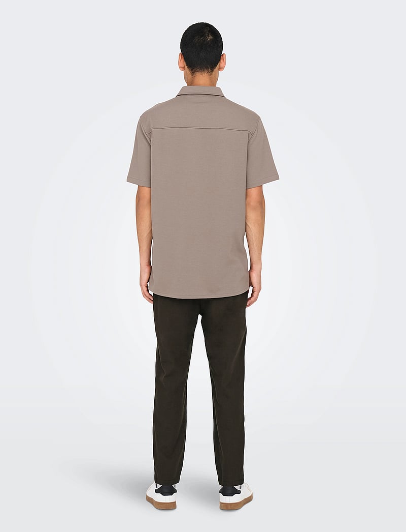 ONLY & SONS - ONSNEWKODYL REG SS SHIRT - lühikeste varrukatega särgid - fossil - 3