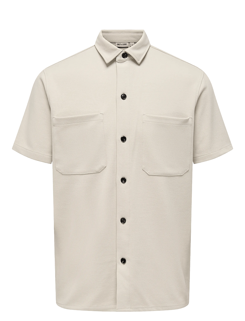 ONLY & SONS - ONSNEWKODYL REG SS SHIRT - lyhythihaiset kauluspaidat - moonstruck - 1