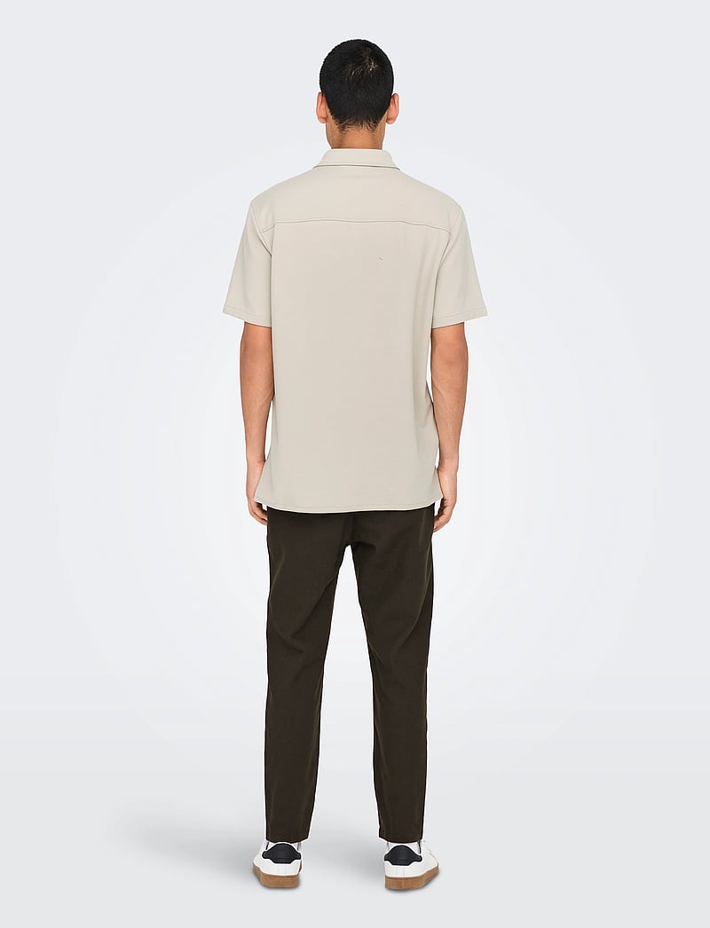 ONLY & SONS - ONSNEWKODYL REG SS SHIRT - lyhythihaiset kauluspaidat - moonstruck - 3
