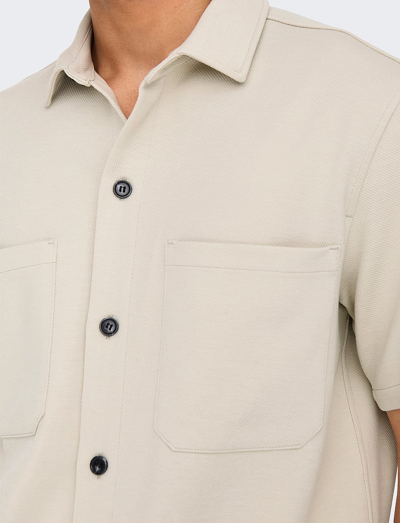 ONLY & SONS - ONSNEWKODYL REG SS SHIRT - lyhythihaiset kauluspaidat - moonstruck - 5