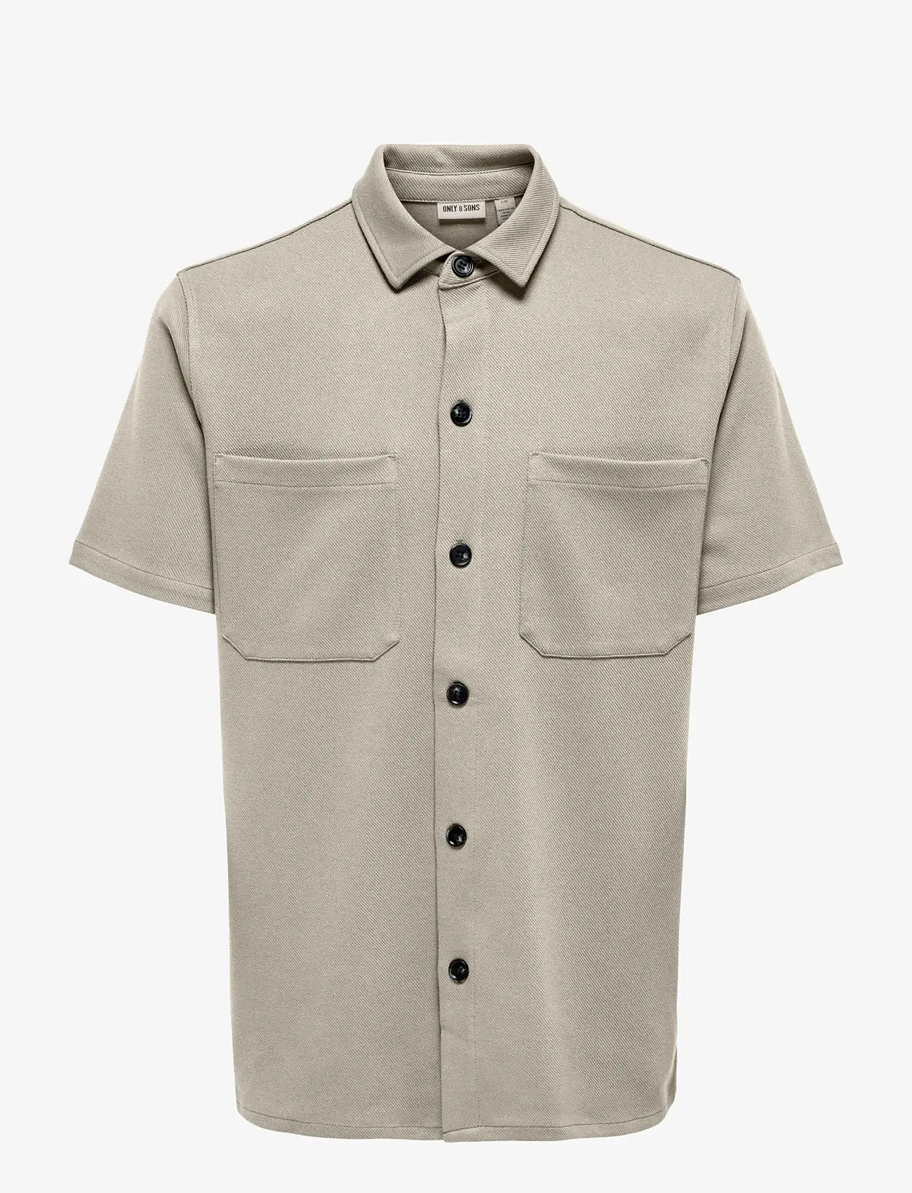 ONLY & SONS - ONSNEWKODYL REG SS SHIRT - kortærmede skjorter - silver lining - 0