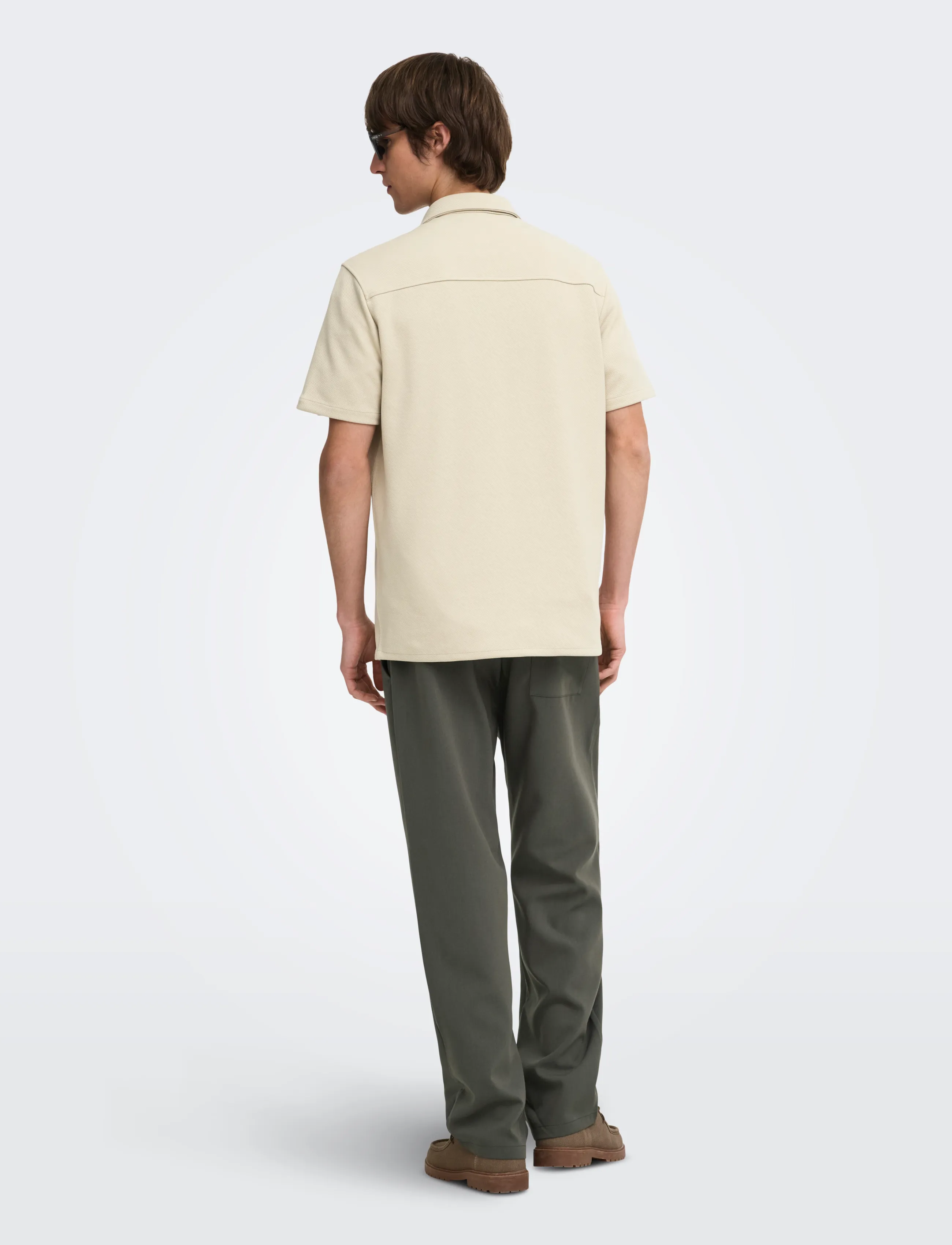 ONLY & SONS - ONSNEWKODYL REG SS SHIRT - laveste priser - silver lining - 3