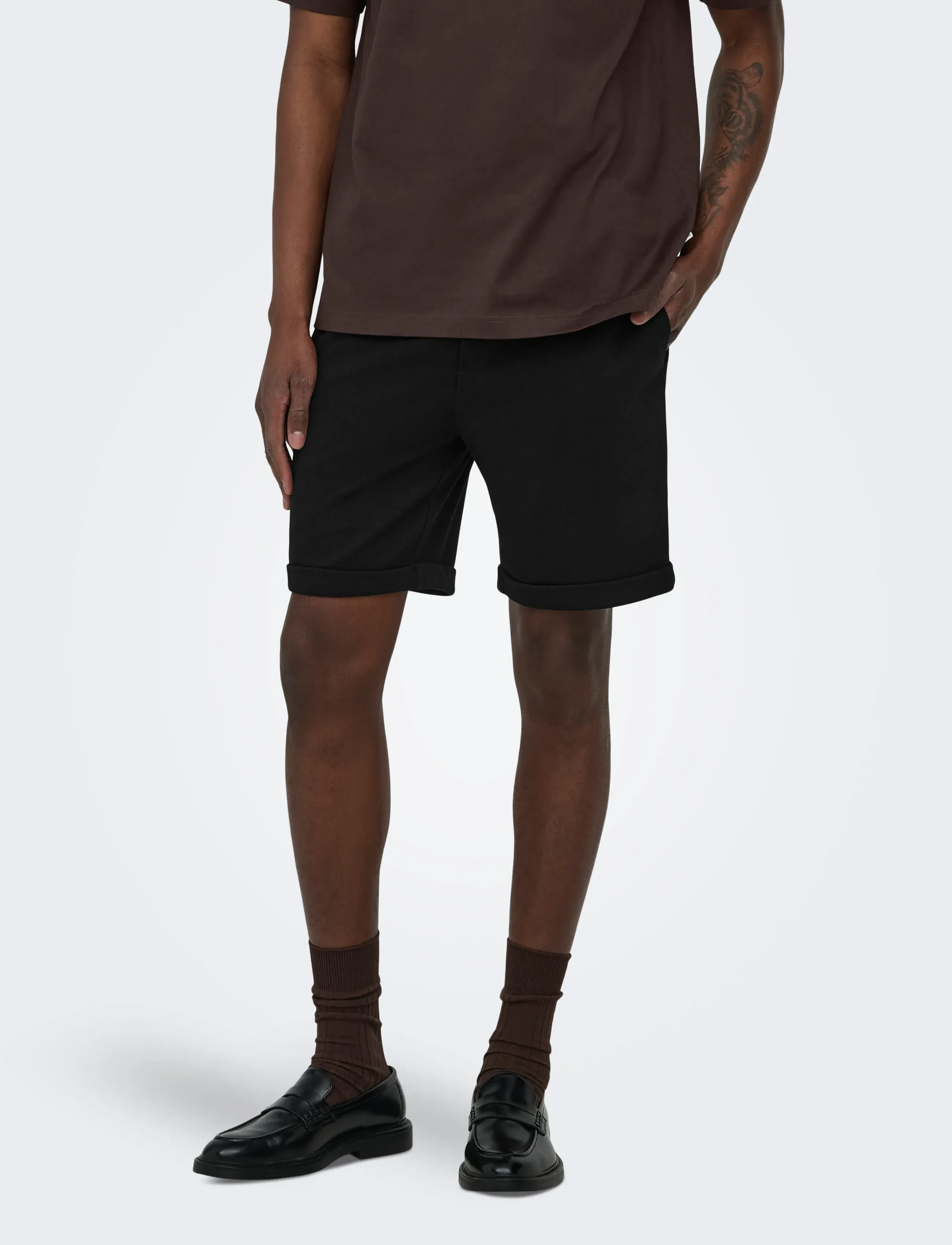 ONLY & SONS Onsnewkodyl Reg S Shorts Noos, XL, Shorts, Schwarz - Casual Männerswear