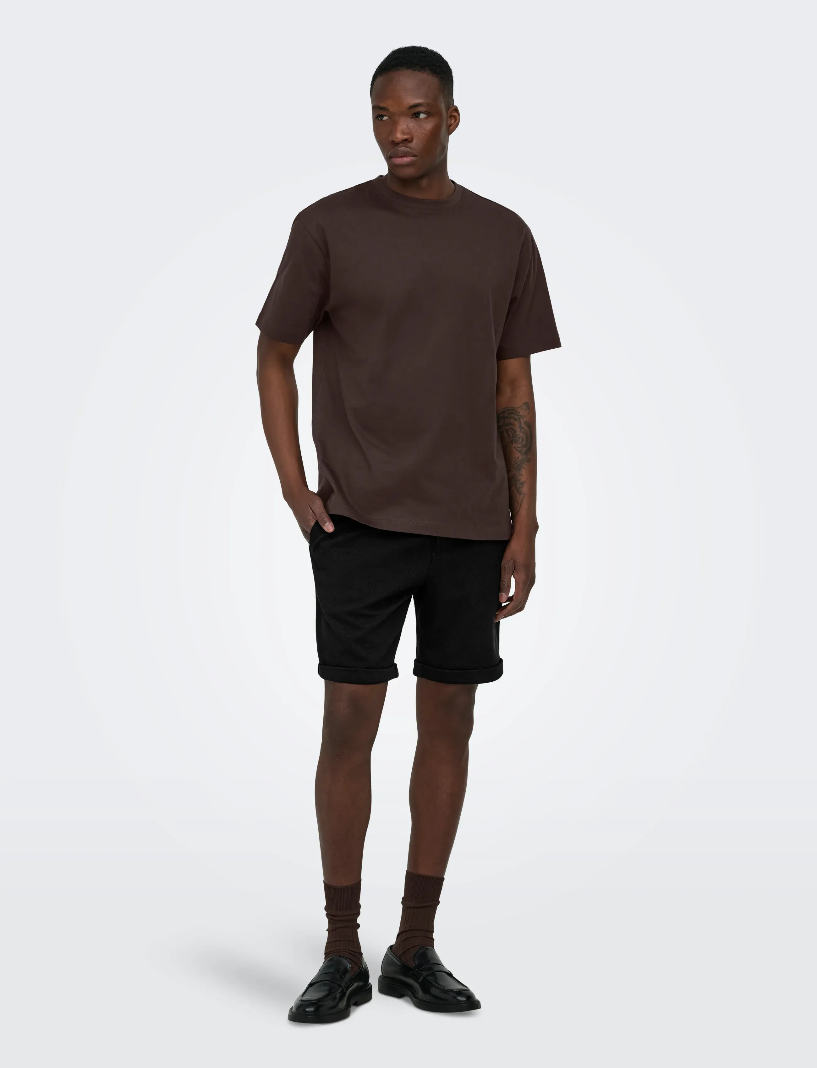 ONLY & SONS - ONSNEWKODYL REG S SHORTS NOOS - casual shorts - black - 4