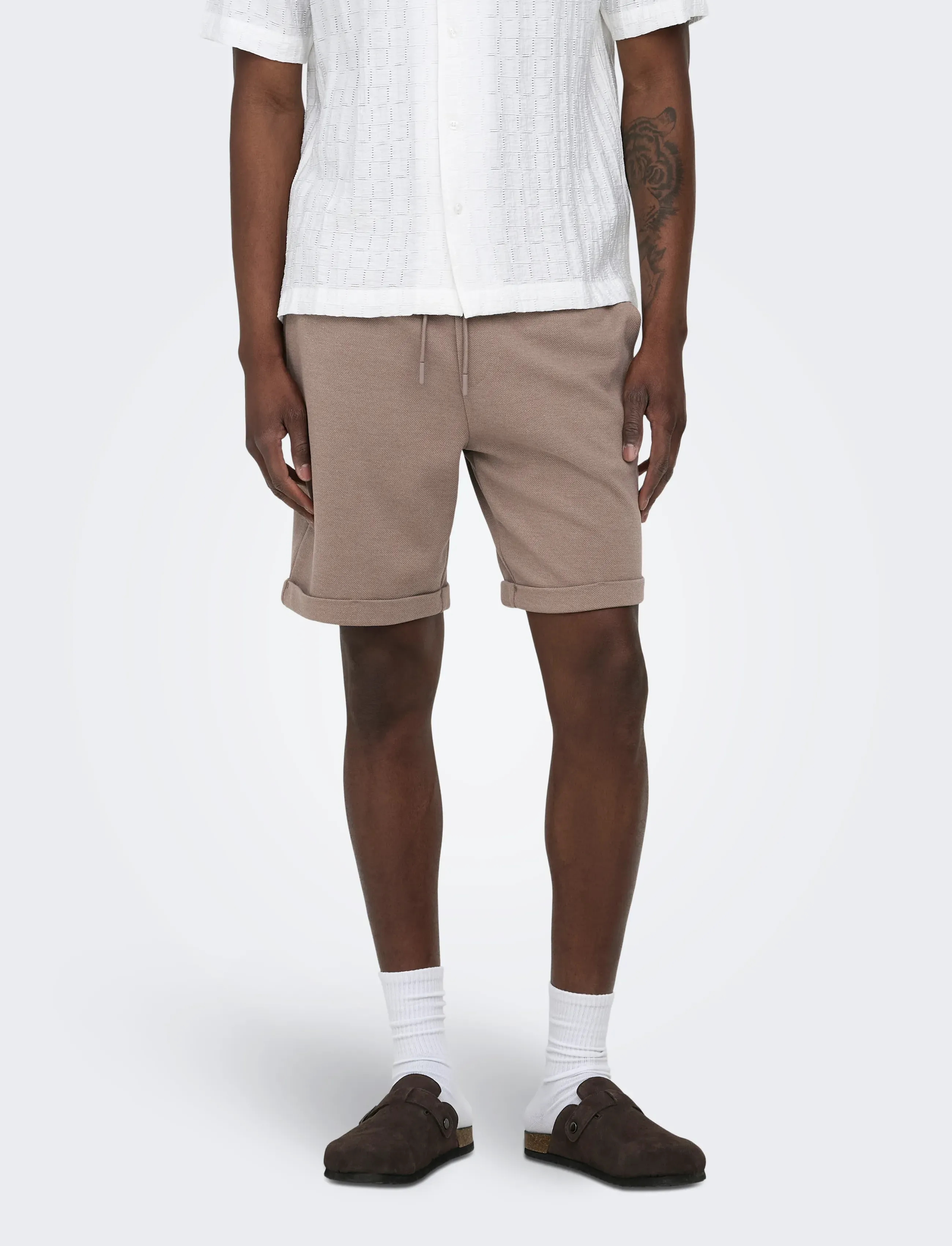 ONLY & SONS Onsnewkodyl Reg S Shorts Noos, XL, Shorts, Braun - Casual Männerswear