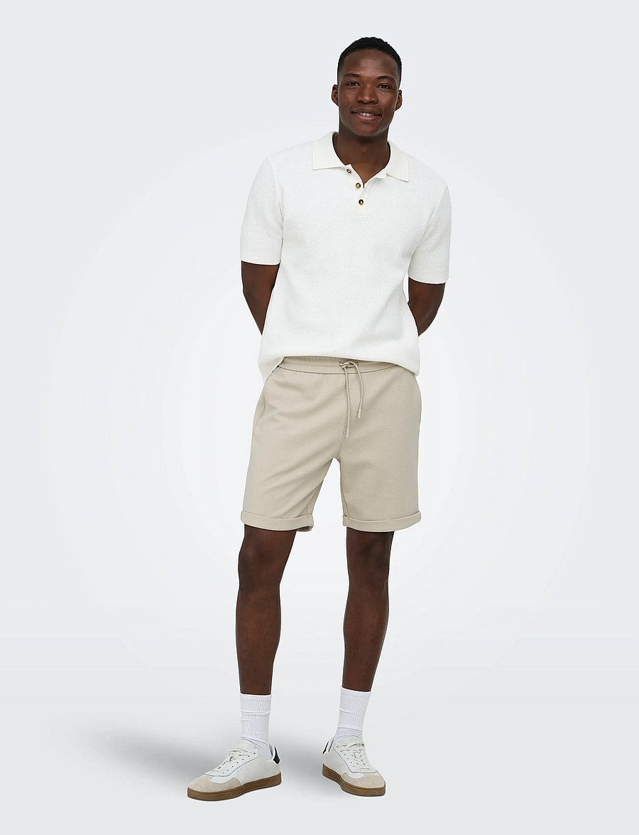 ONLY & SONS - ONSNEWKODYL REG S SHORTS NOOS - casual shorts - silver lining - 4