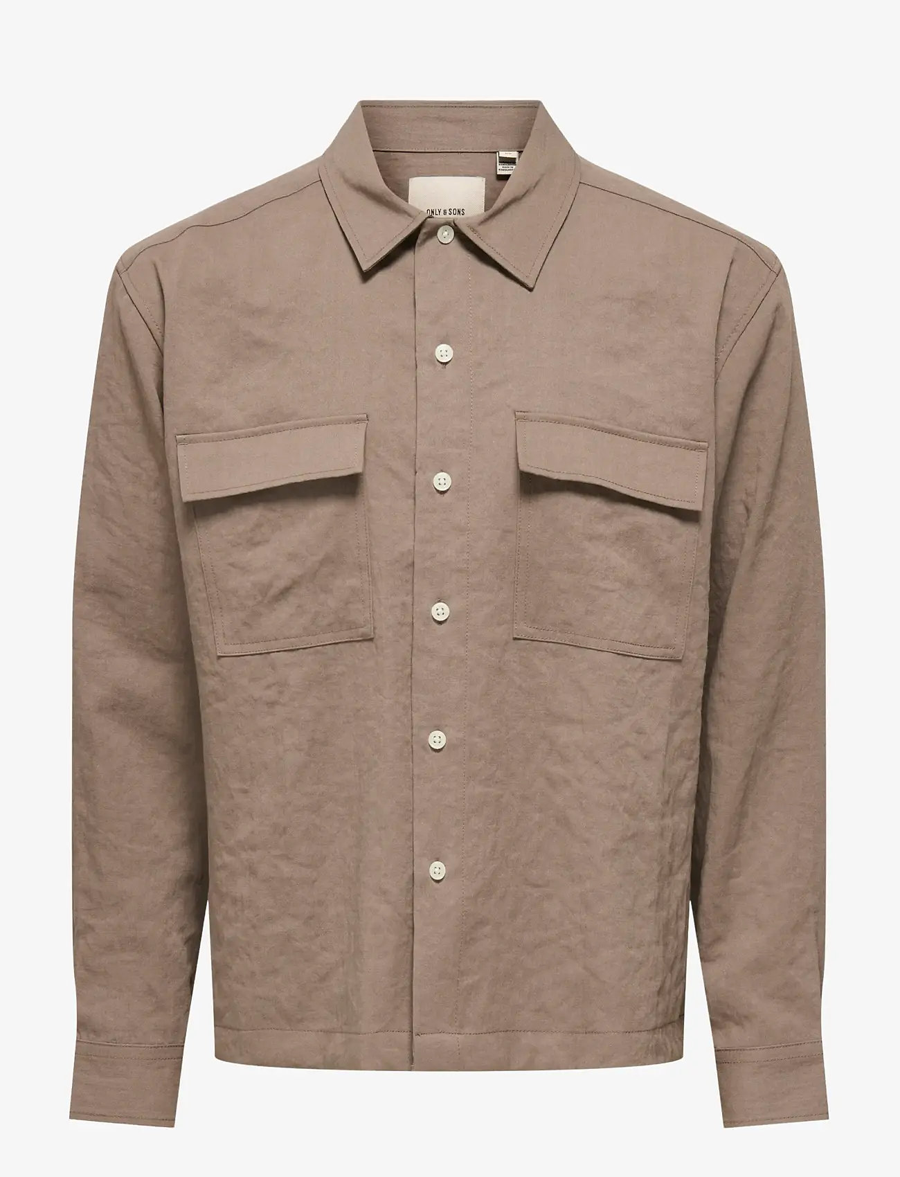 ONLY & SONS - ONSTRAKE LOOSE 0329 LS SHIRT - casual shirts - fossil - 0