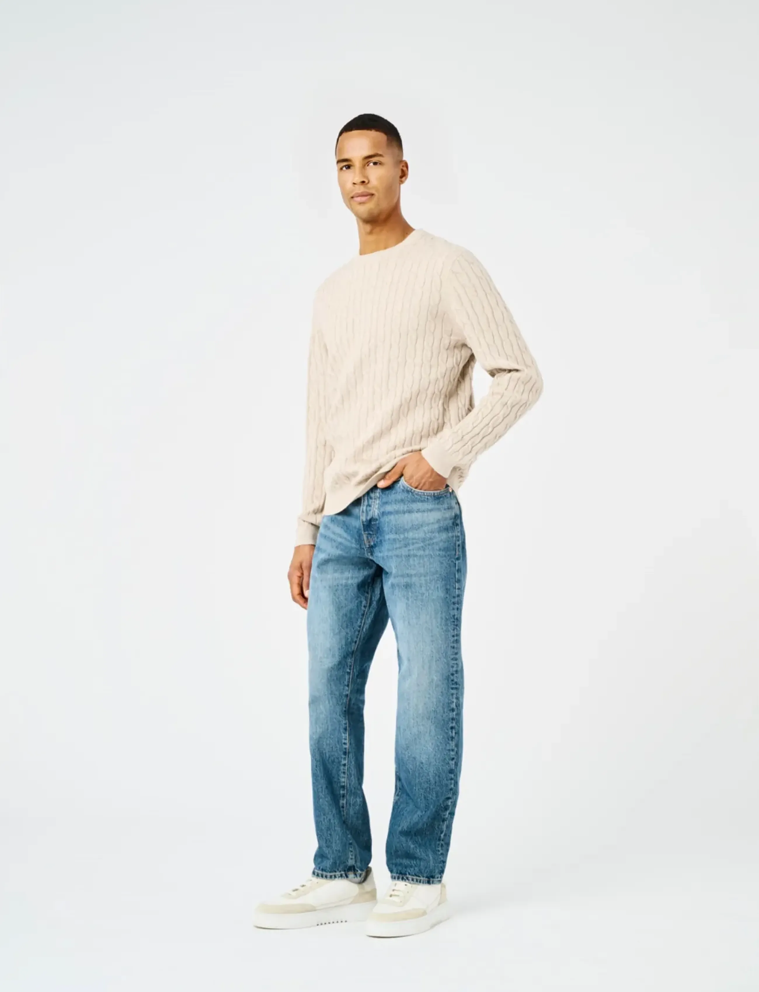 Onsloui Reg 12 Cabel Crew Knit Noos