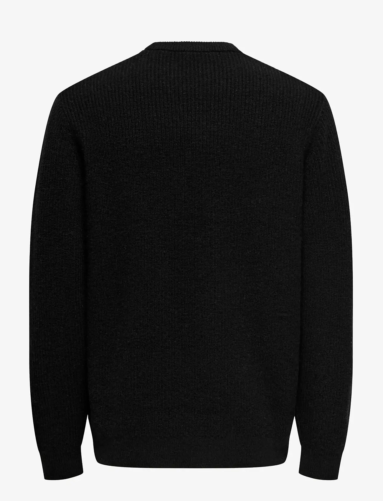 ONLY & SONS - ONSJIM RLX MERINO CREW KNIT - rundhalsad - black - 1