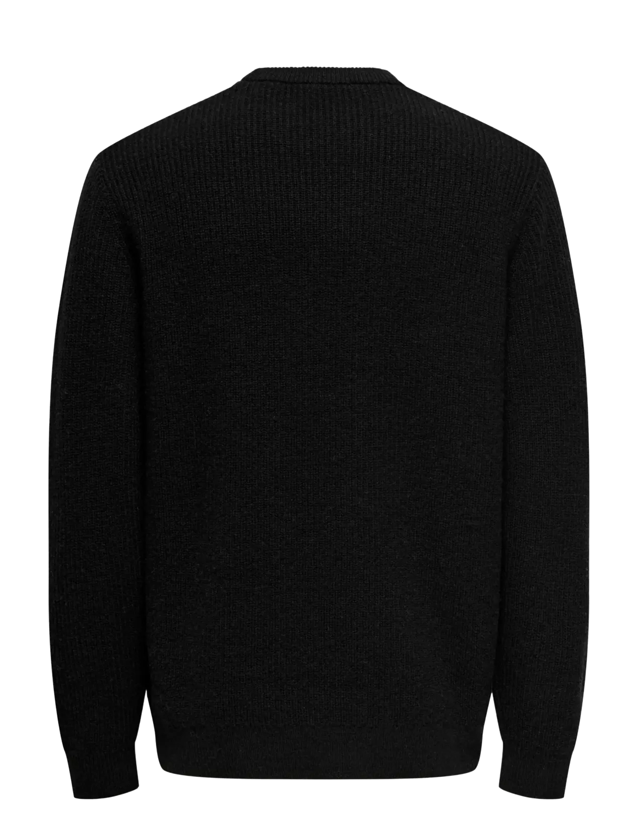 ONLY & SONS - ONSJIM RLX MERINO CREW KNIT - round necks - black - 1