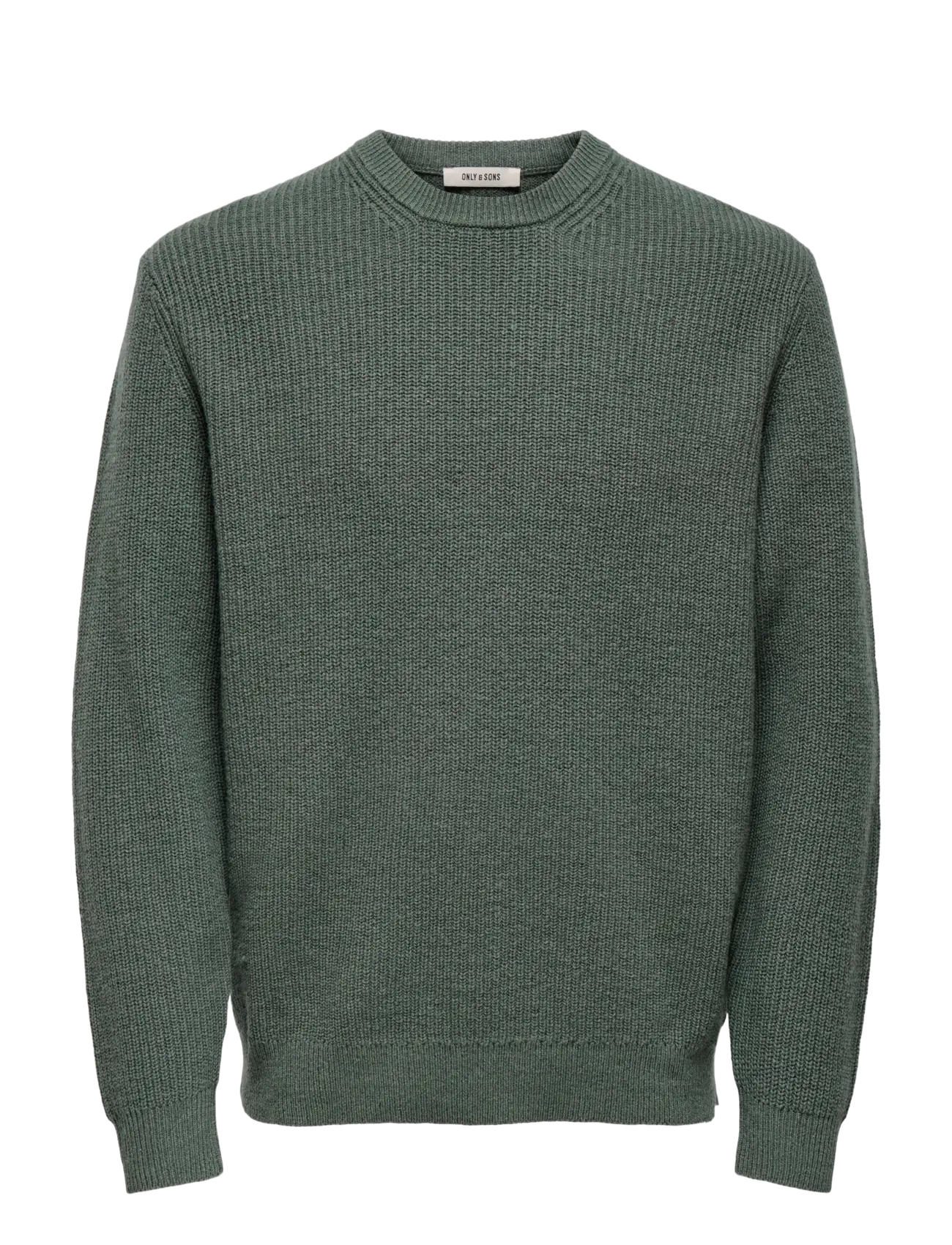 ONLY & SONS ONSJIM RLX MERINO CREW KNIT - Tøj - CASTOR GRAY / green