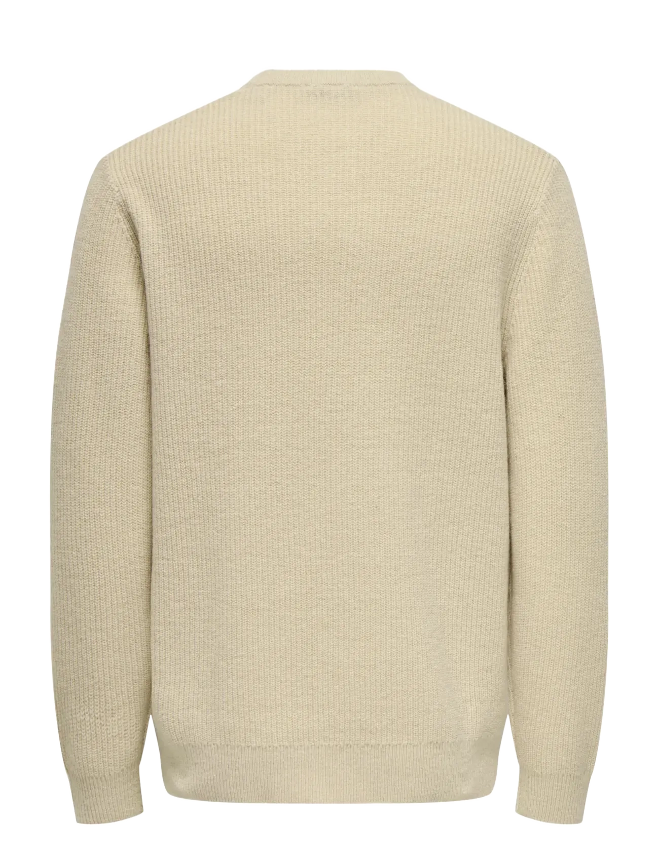 ONLY & SONS - ONSJIM RLX MERINO CREW KNIT - pyöreäaukkoiset - oatmeal - 1