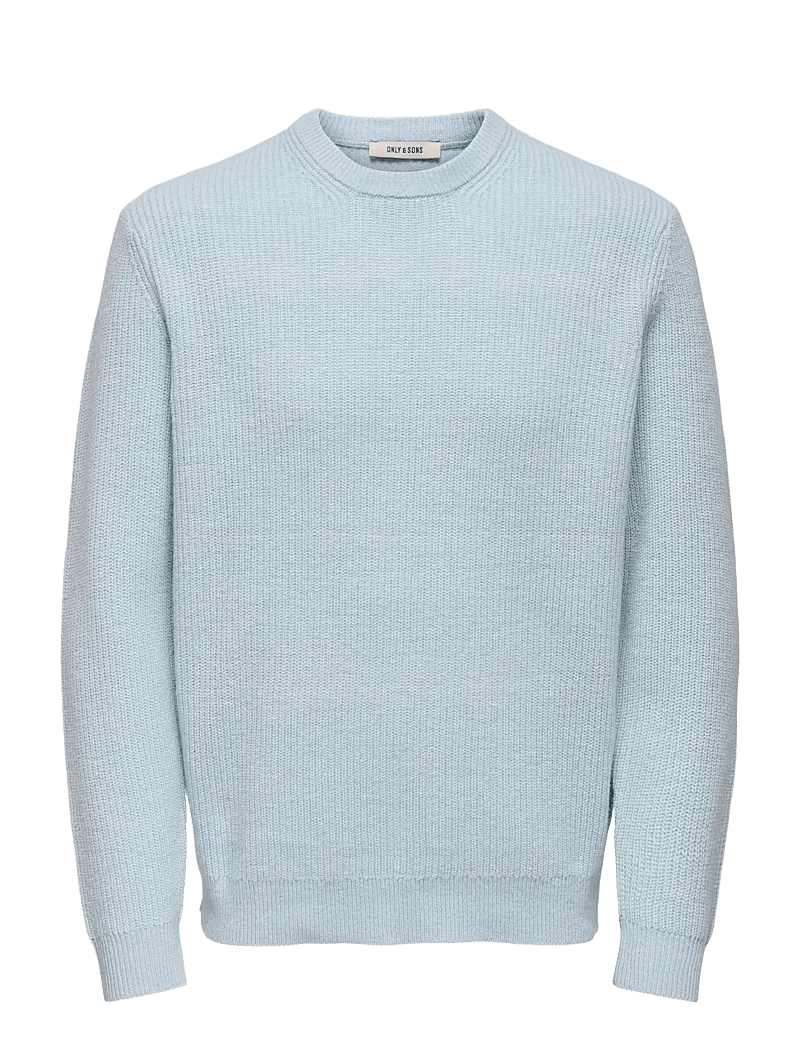 ONLY & SONS - ONSJIM RLX MERINO CREW KNIT - rund hals - skyway - 0