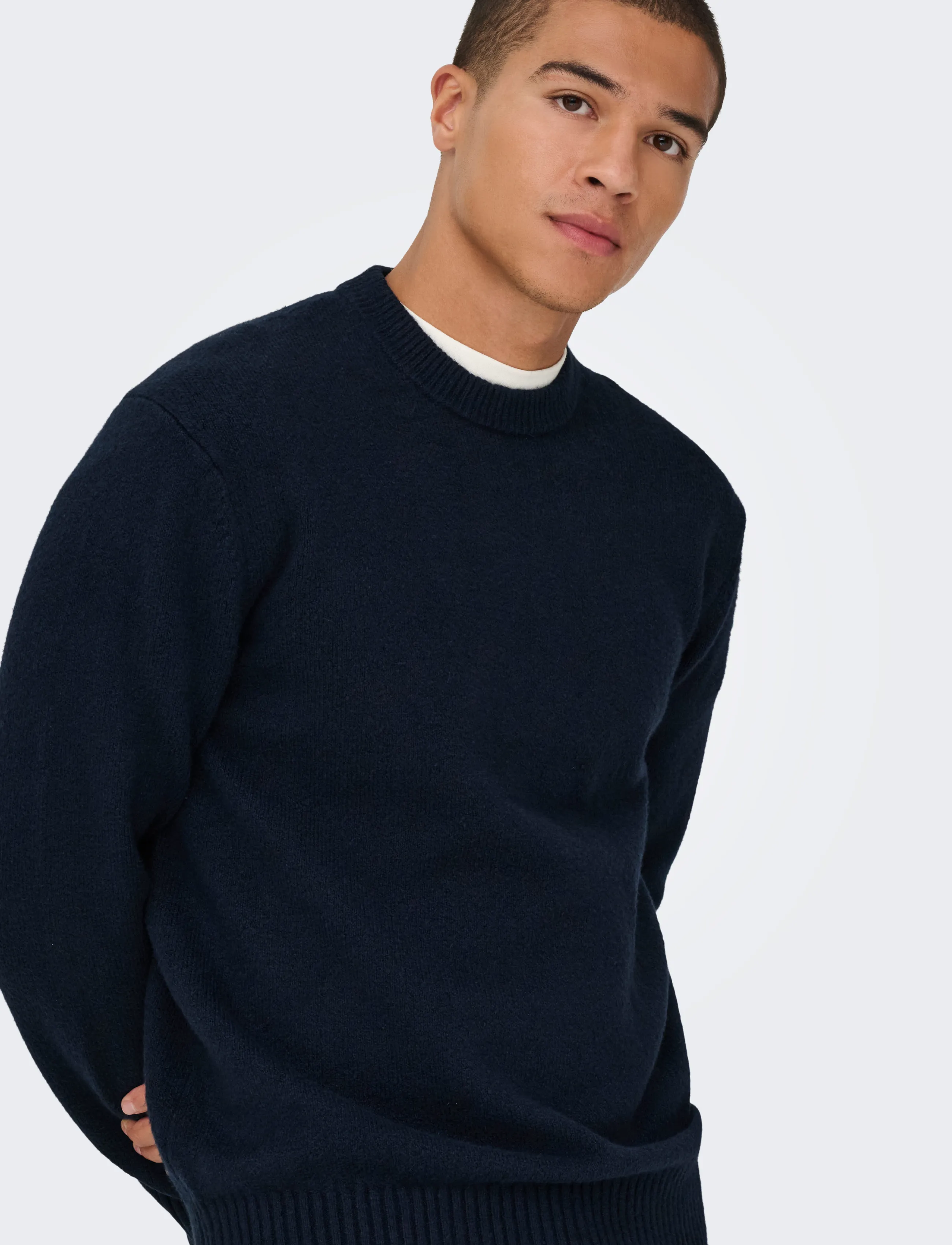 ONLY & SONS - ONSJAMES RLX CREW KNIT NOOS - dark sapphire - 5