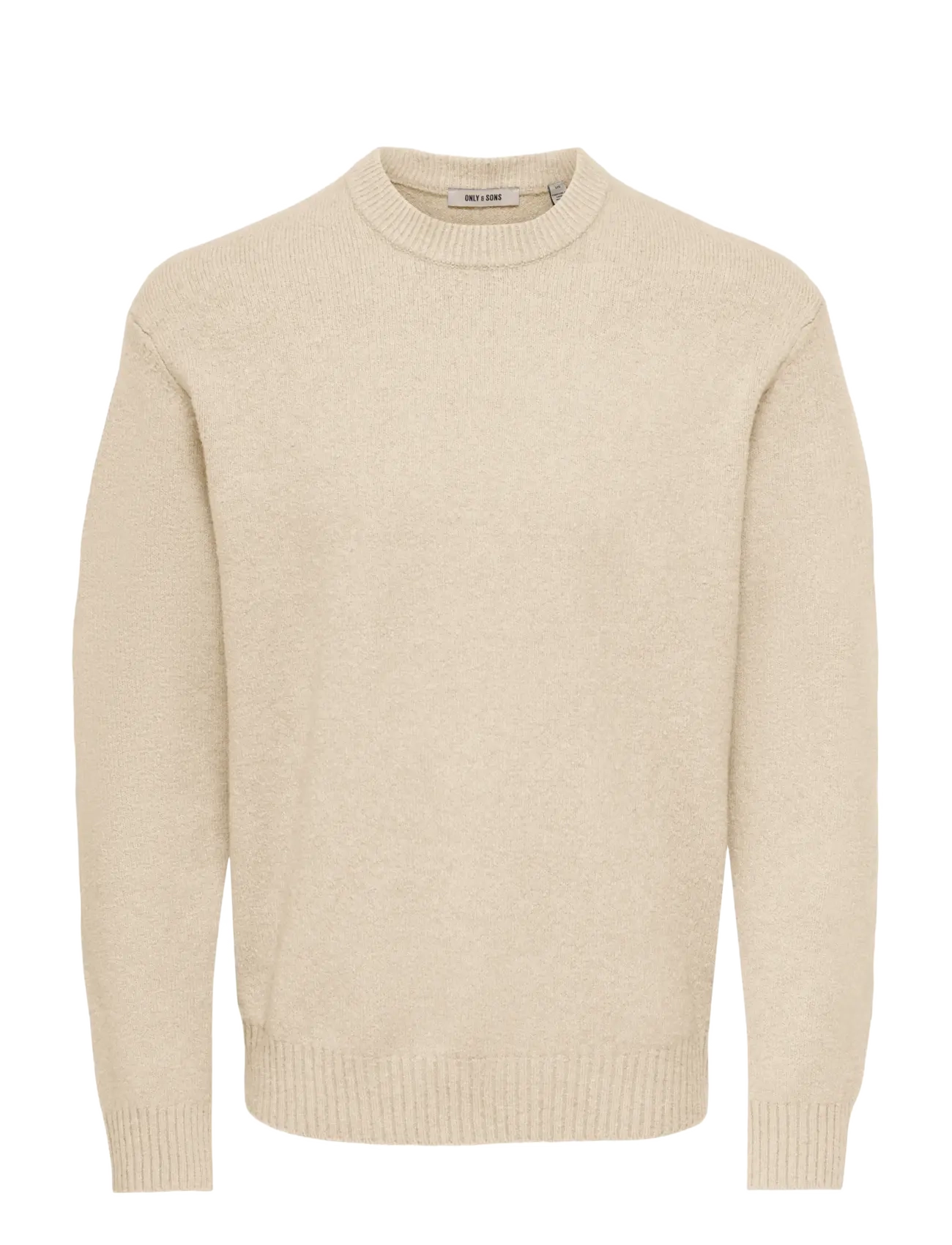ONLY & SONS ONSJAMES RLX CREW KNIT NOOS - Neuleet - OATMEAL / beige