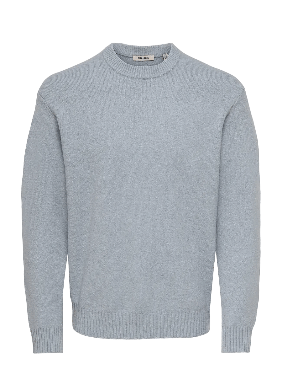 ONLY & SONS - ONSJAMES RLX CREW KNIT NOOS - Ümara kaelusega - quarry - 0