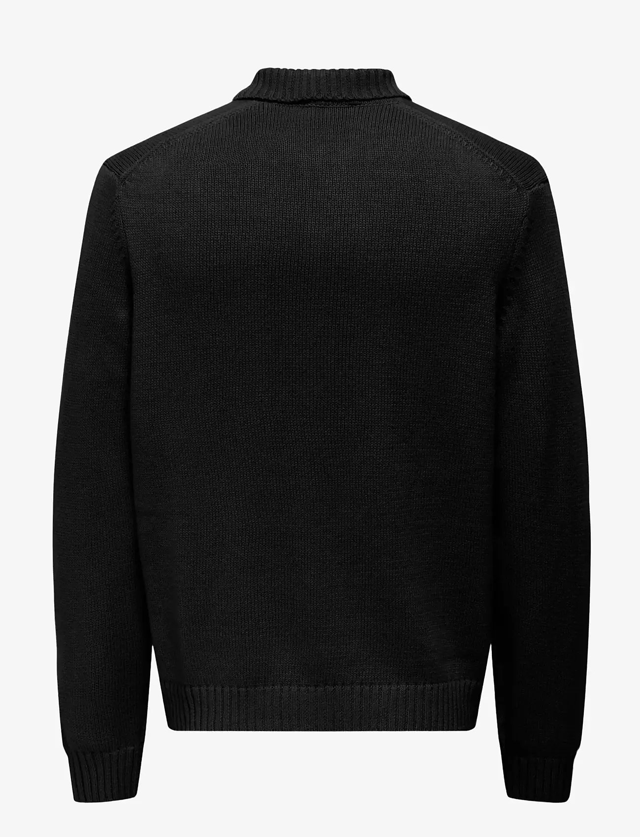 ONLY & SONS - ONSJACOB REG LS CARDIGAN KNIT - cardigans - black - 2