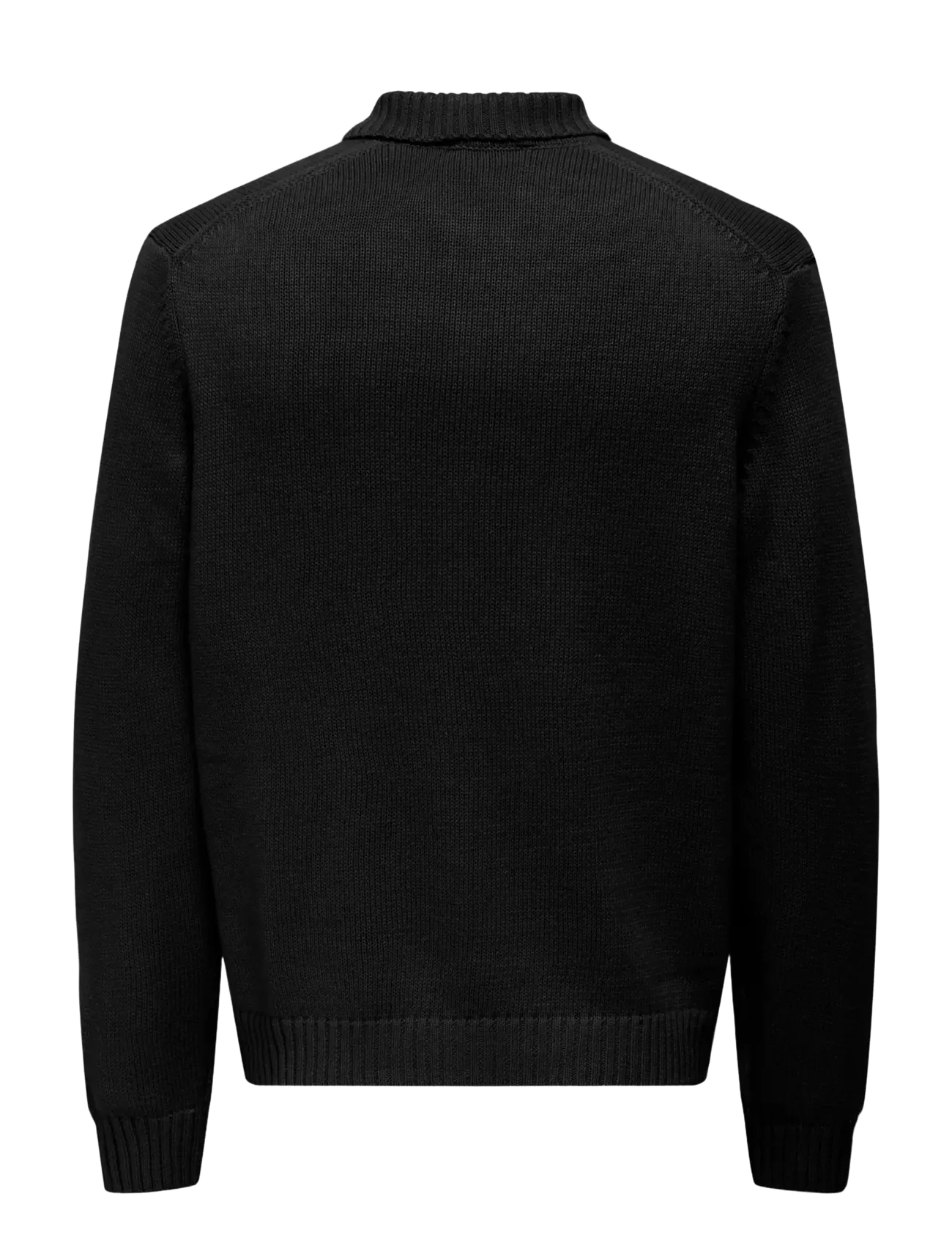 ONLY & SONS - ONSJACOB REG LS CARDIGAN KNIT - mallistot - black - 2