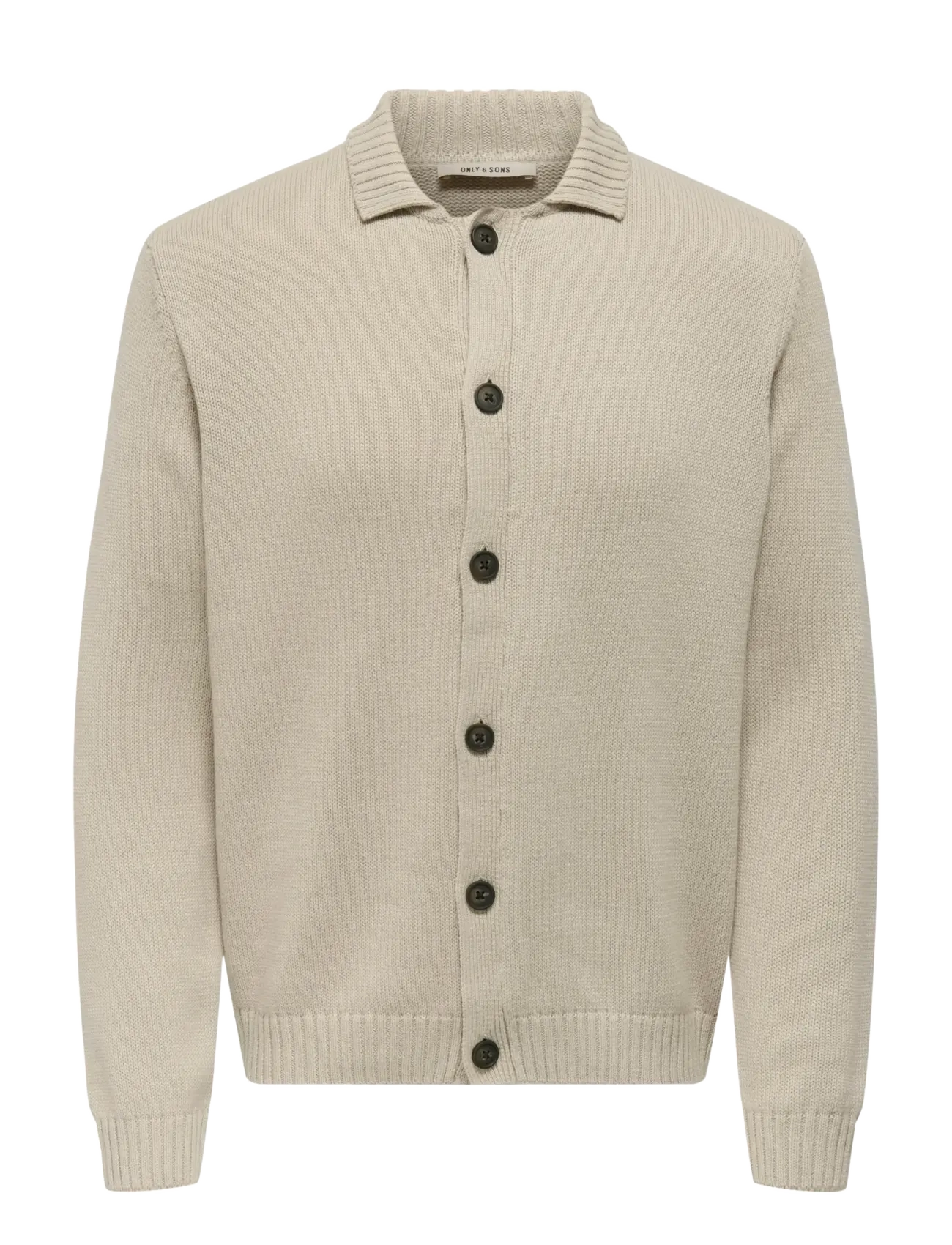 ONLY & SONS Onsjacob Reg Ls Cardigan Knit Cream - XXL - Herren