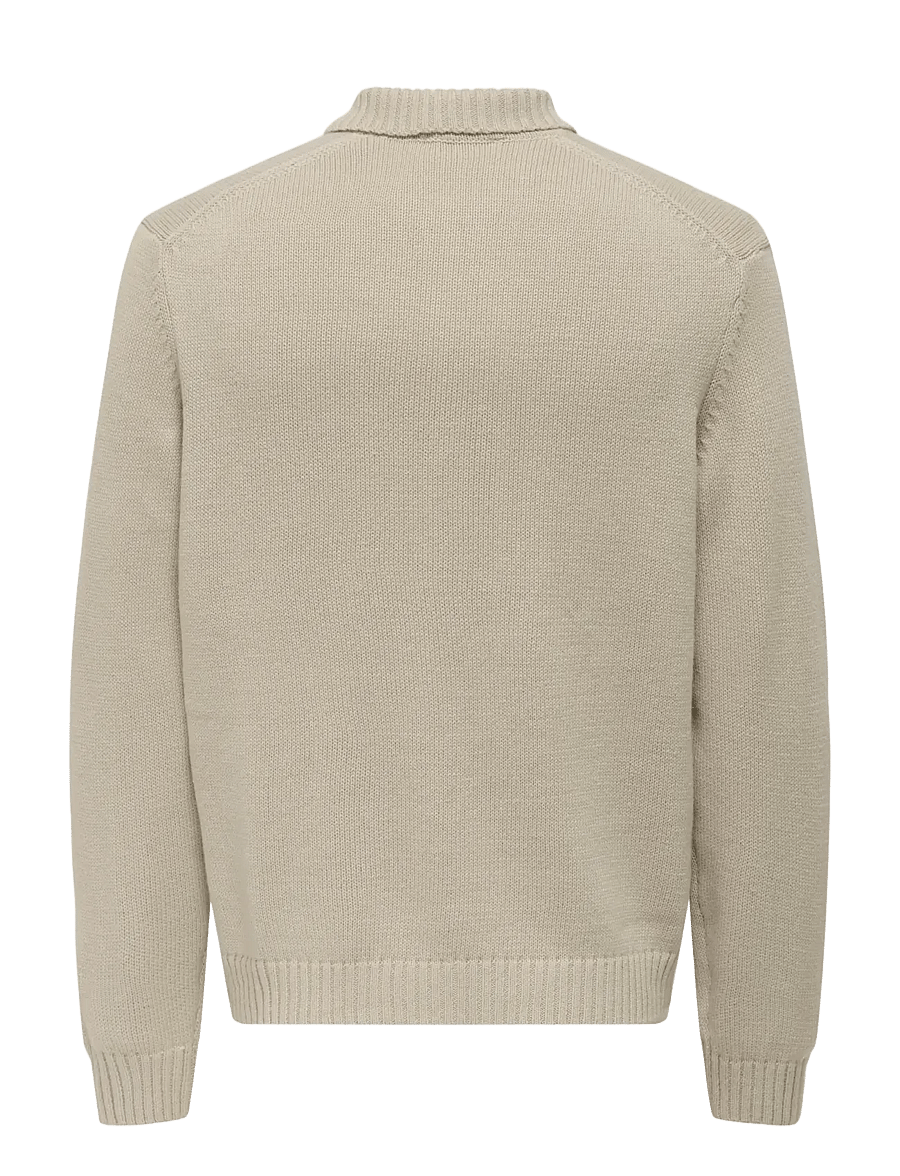 ONLY & SONS - ONSJACOB REG LS CARDIGAN KNIT - cardigans - silver lining - 2