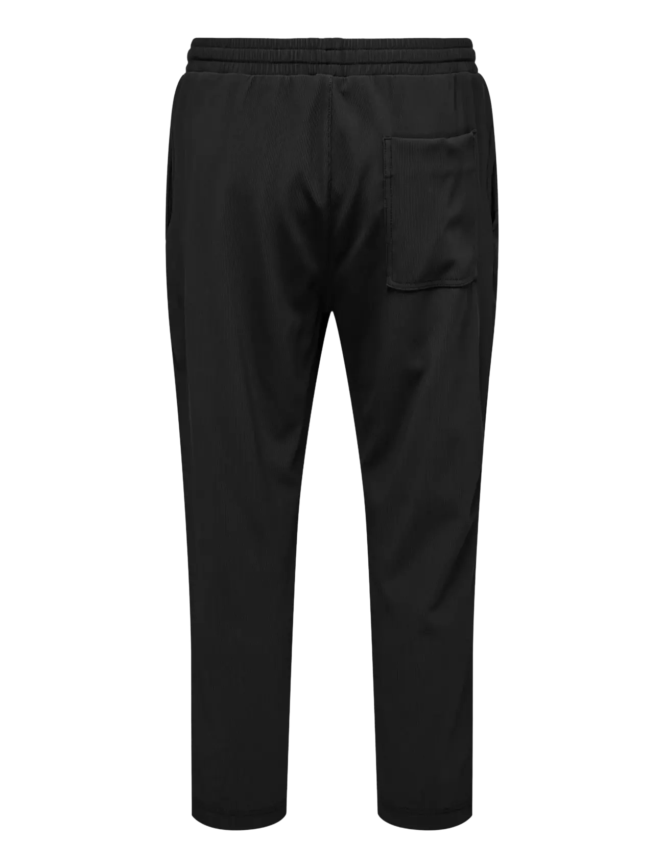 ONLY & SONS - ONSPLI PLISSE CROPPED DILO PANT - tapered jeans - jet black - 2