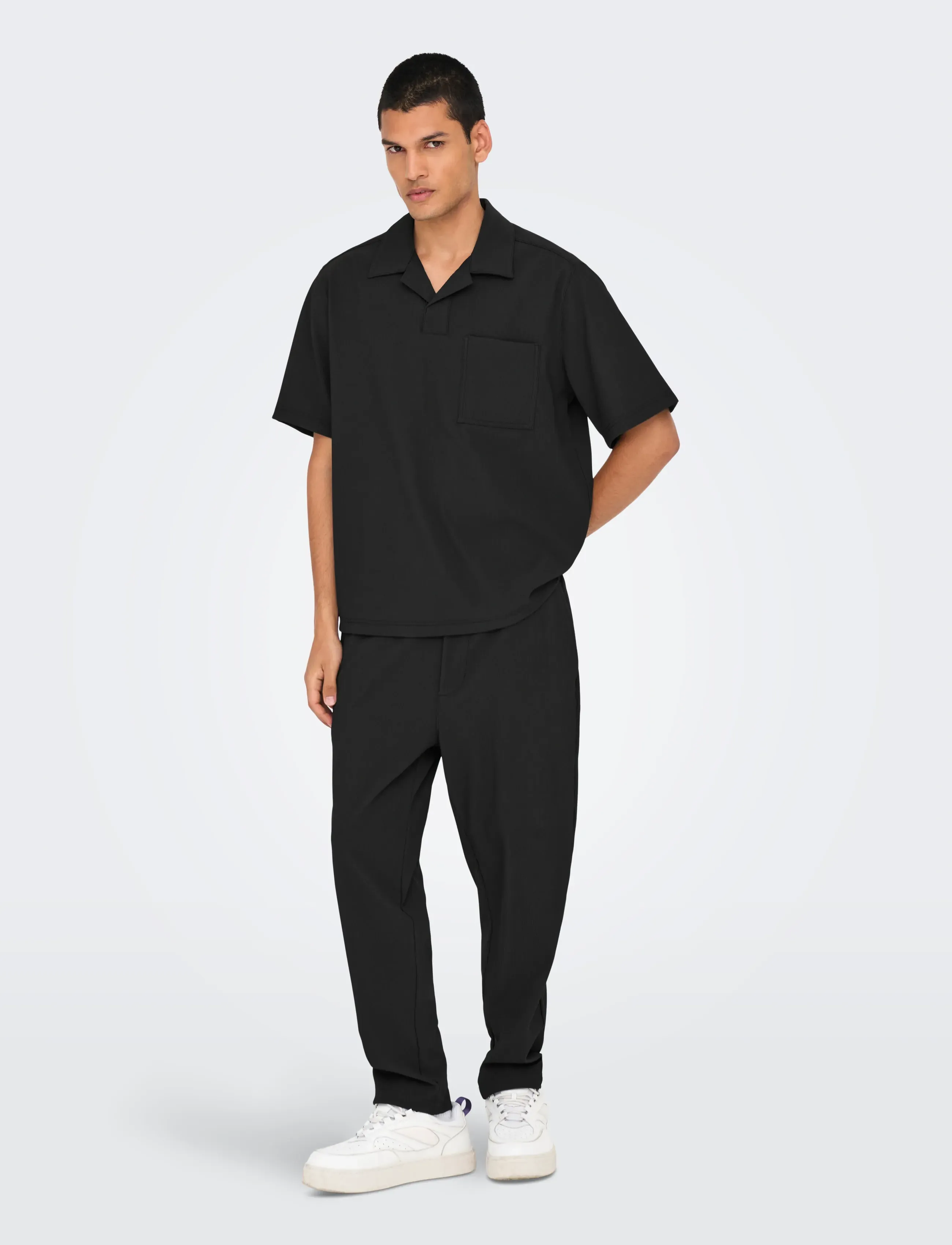 ONLY & SONS Onspli Plisse Shirt kortärmade skjortor herr – bild 5