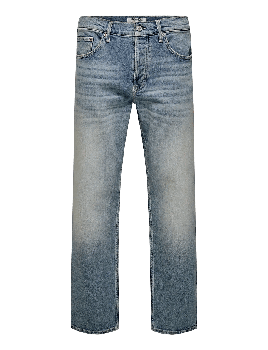 ONLY & SONS - ONSEDGE PERFORMANCE LB 3816 DOT DNM NOOS - tavalised teksad - light blue denim - 1