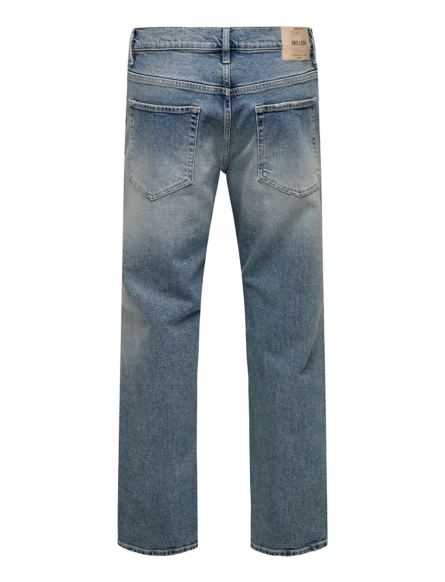 ONLY & SONS - ONSEDGE PERFORMANCE LB 3816 DOT DNM NOOS - tavalised teksad - light blue denim - 2
