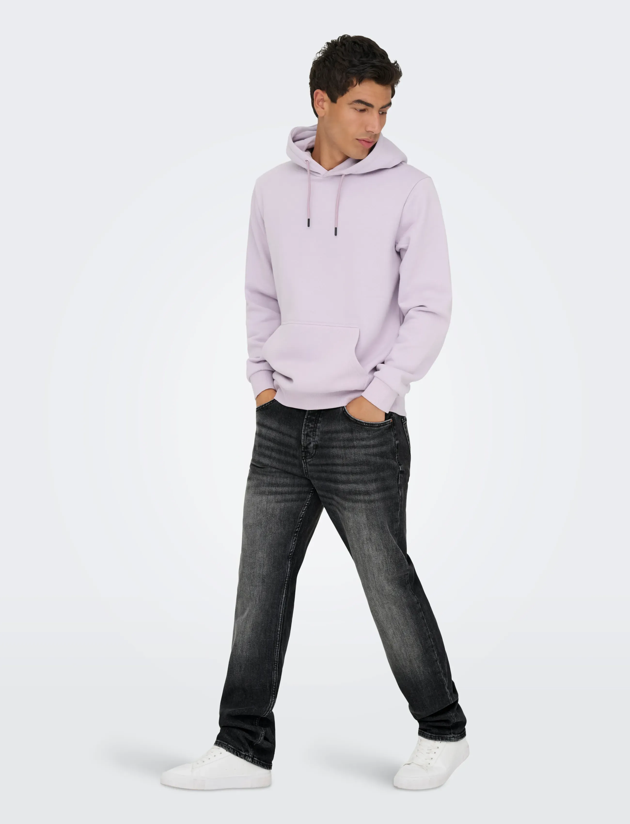 ONLY & SONS - ONSEDGE PERFORMANCE WB 3824 DOT DNM NOOS - regular jeans - washed black - 4