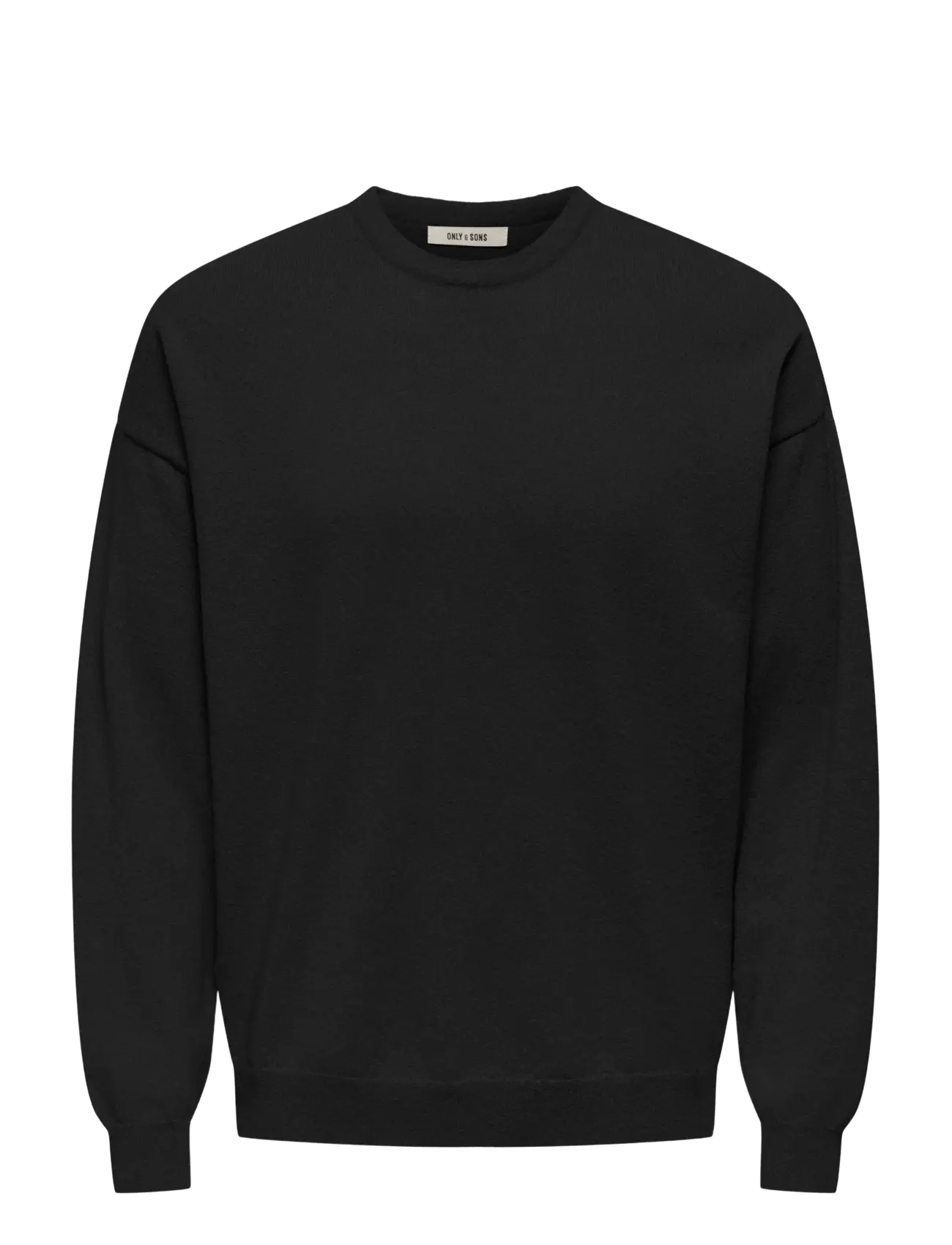 ONLY & SONS Onsjob Rlx Ls Boucle Crew Knit Schwarz - XS - Herren