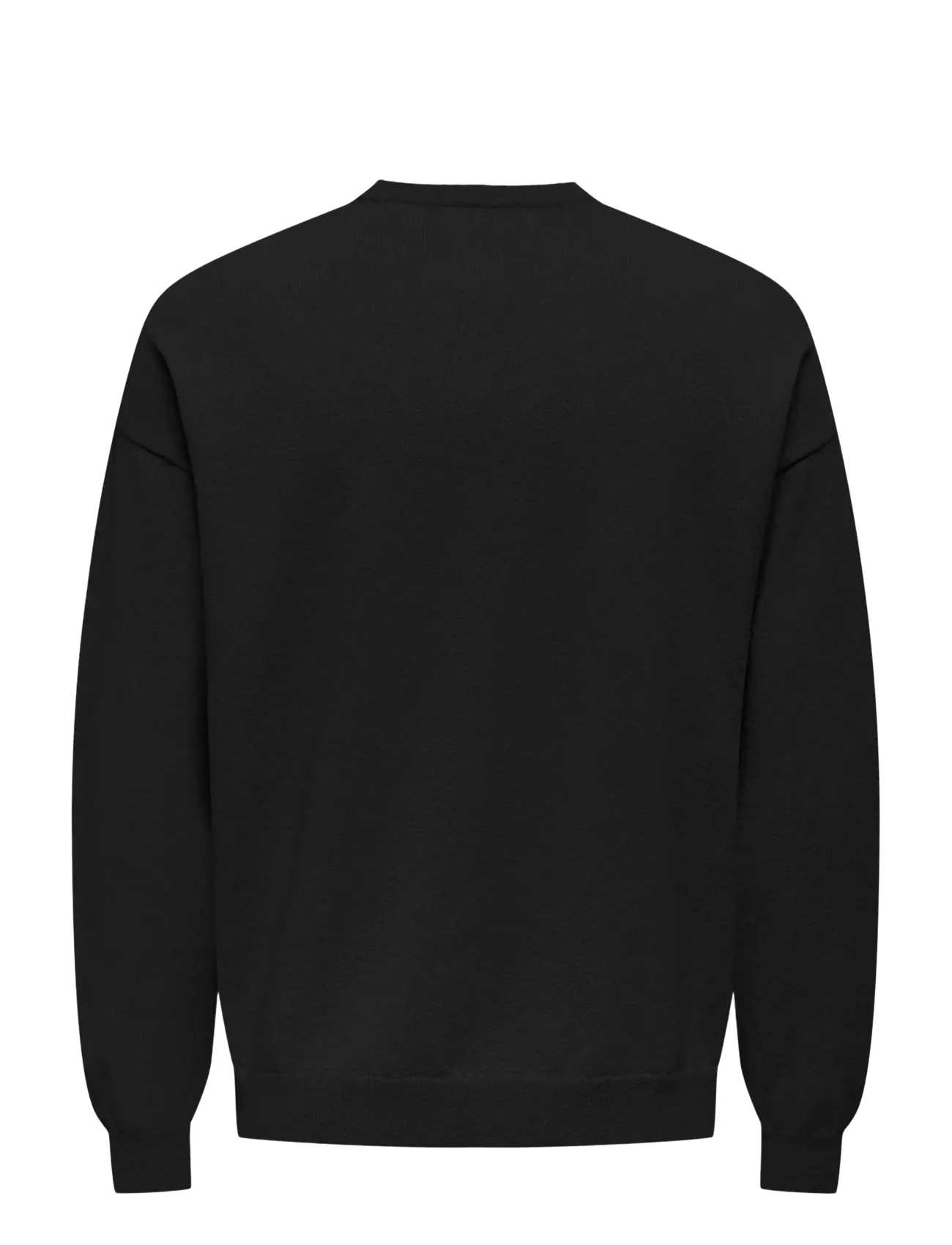 ONLY & SONS - ONSJOB RLX LS BOUCLE CREW KNIT - kollektsioonid - black - 1