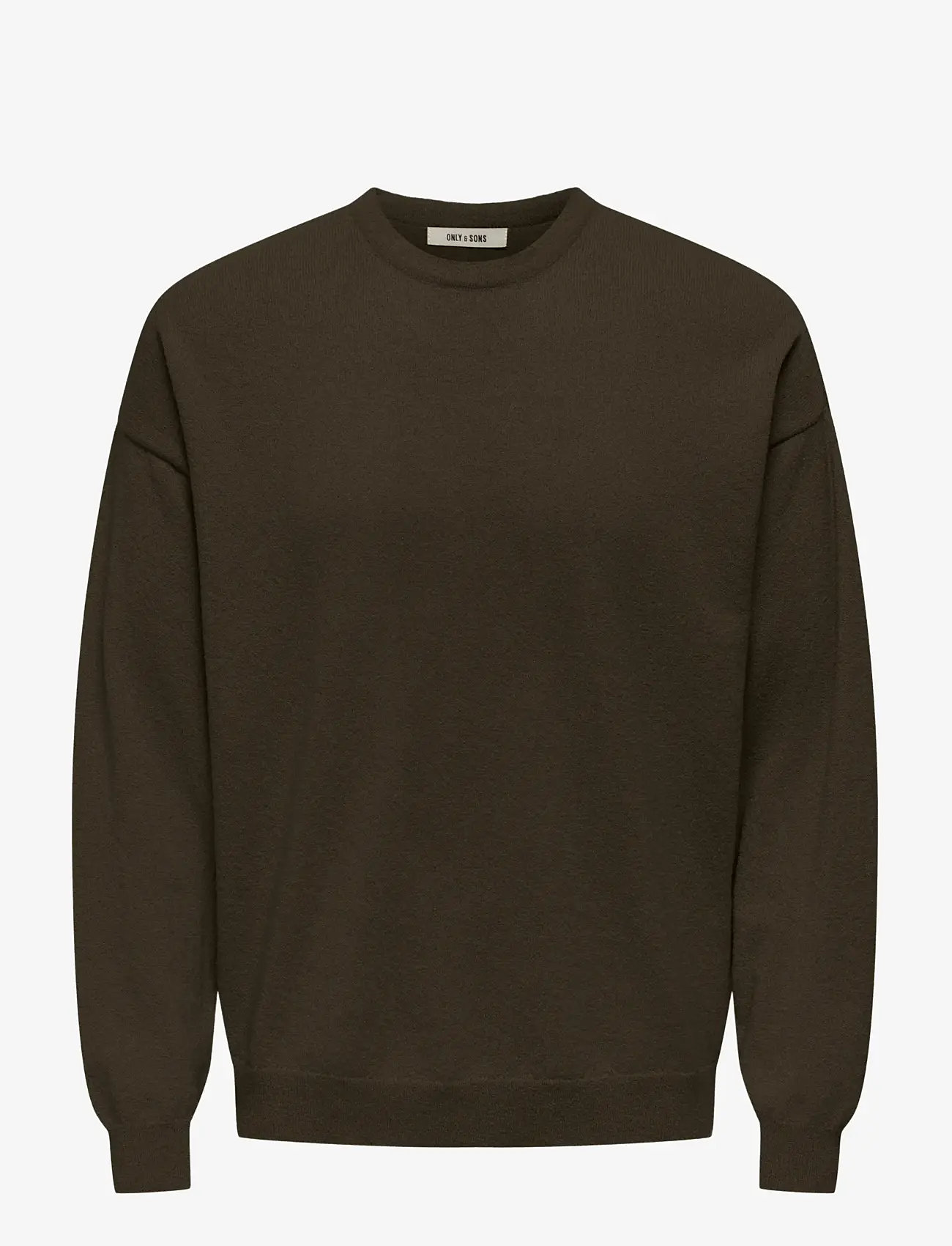 ONLY & SONS - ONSJOB RLX LS BOUCLE CREW KNIT - collections - demitasse - 0