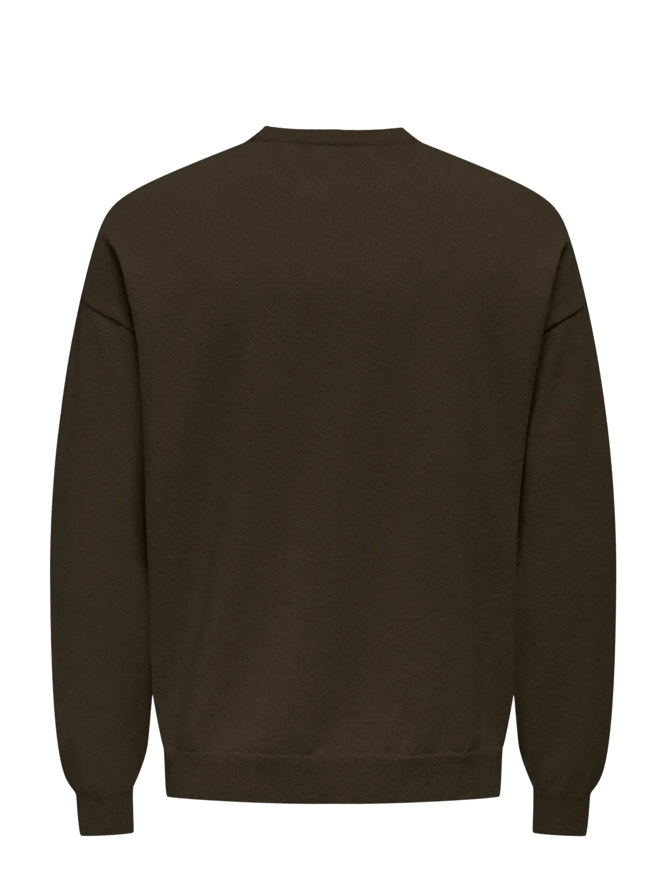 ONLY & SONS - ONSJOB RLX LS BOUCLE CREW KNIT - kollektionen - demitasse - 1