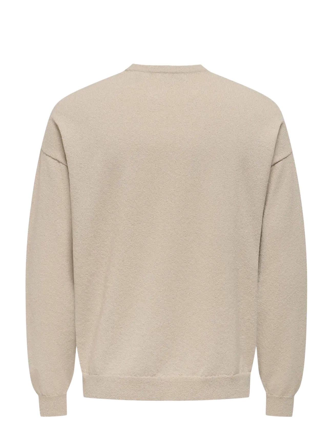 ONLY & SONS - ONSJOB RLX LS BOUCLE CREW KNIT - kolekcijas - silver lining - 1