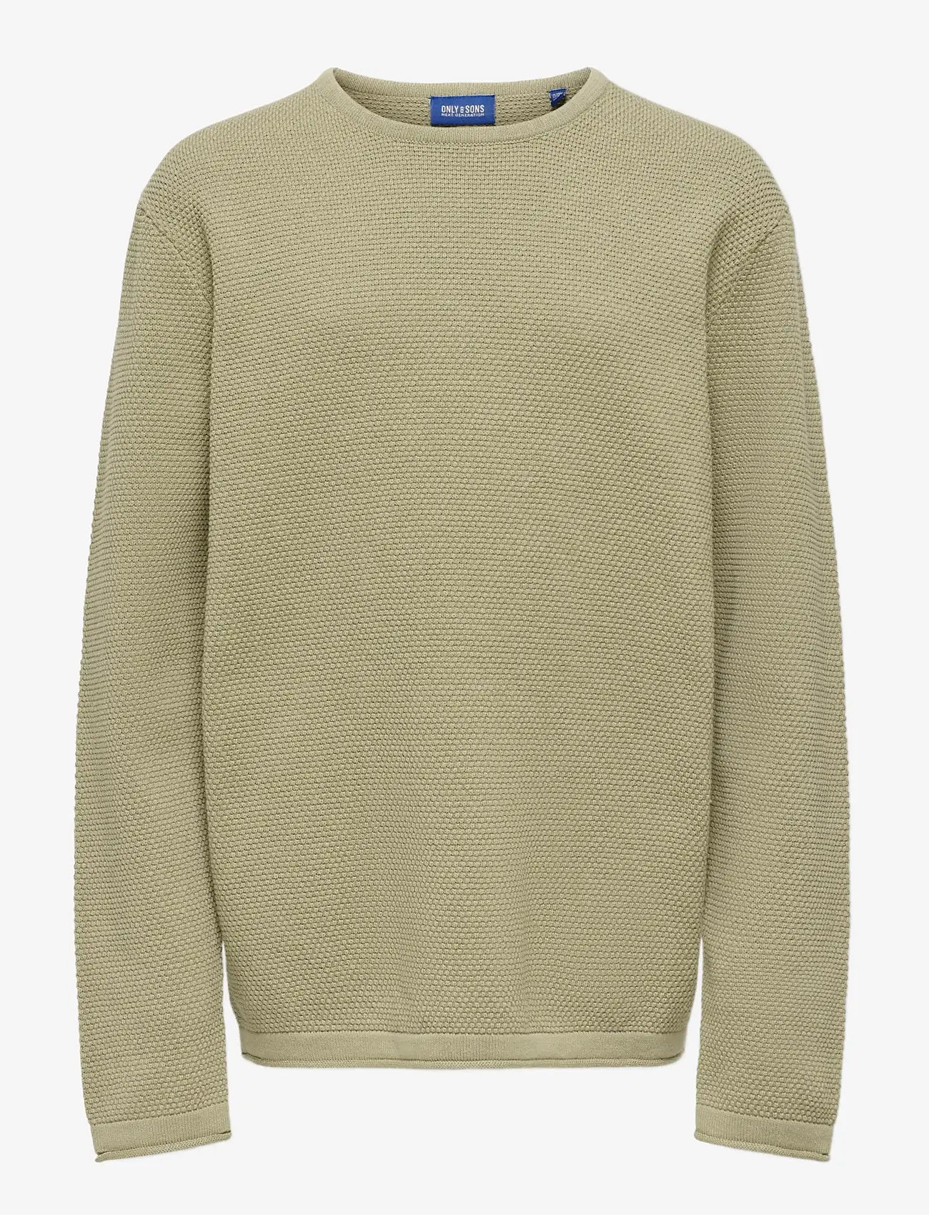 ONLY & SONS - OSJPANTER REG CREW KNIT NOOS - swetry - chinchilla - 1