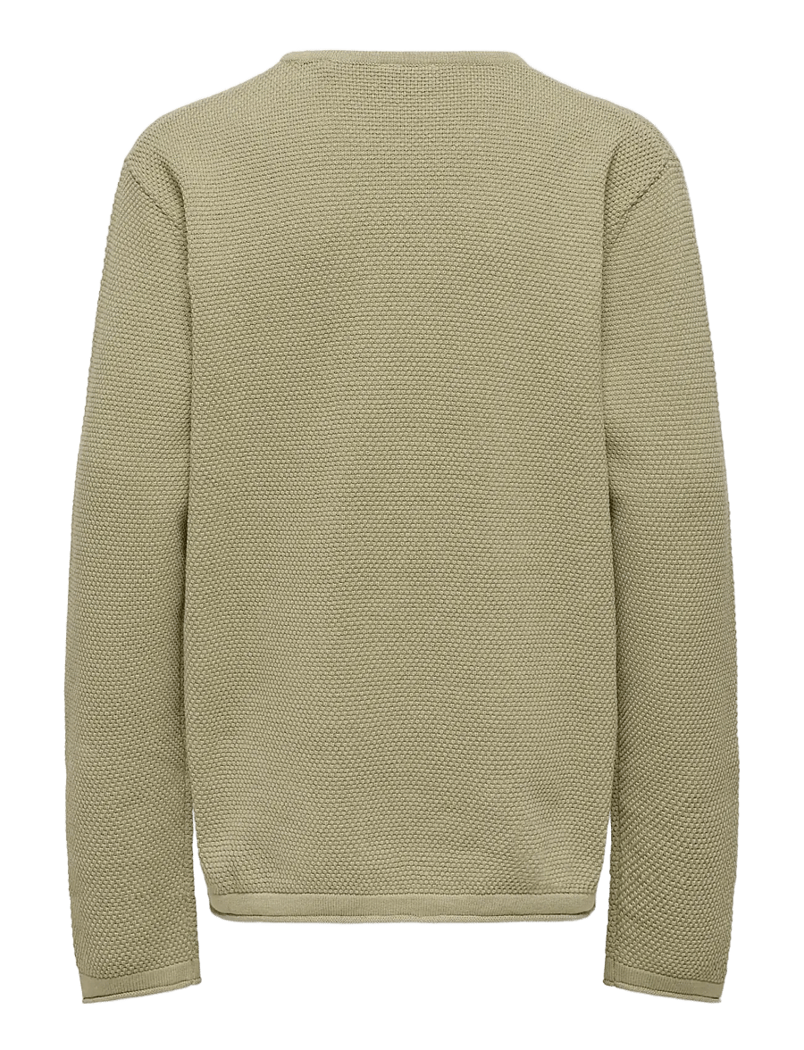 ONLY & SONS - OSJPANTER REG CREW KNIT NOOS - stickade tröjor - chinchilla - 2