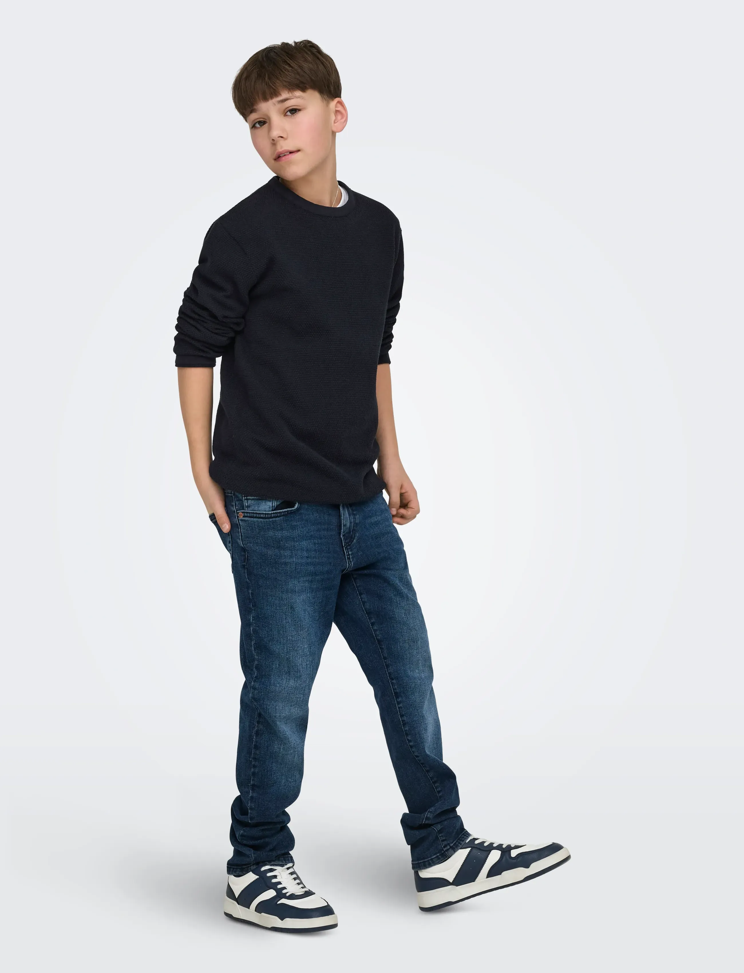 ONLY & SONS - OSJPANTER REG CREW KNIT NOOS - pullover - dark navy - 4