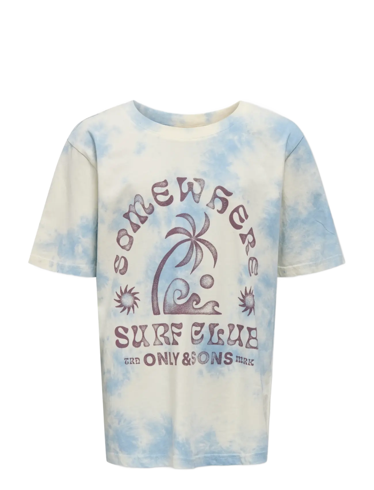 ONLY & SONS OSJPENN LOOSE SS TEE TIE DYE JRS - Topid - FLAN / cream
