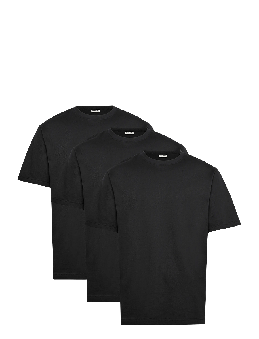ONLY & SONS - ONSFRED LIFE RLX SS TEE 3PACK - t-shirts im multipack - black - 0