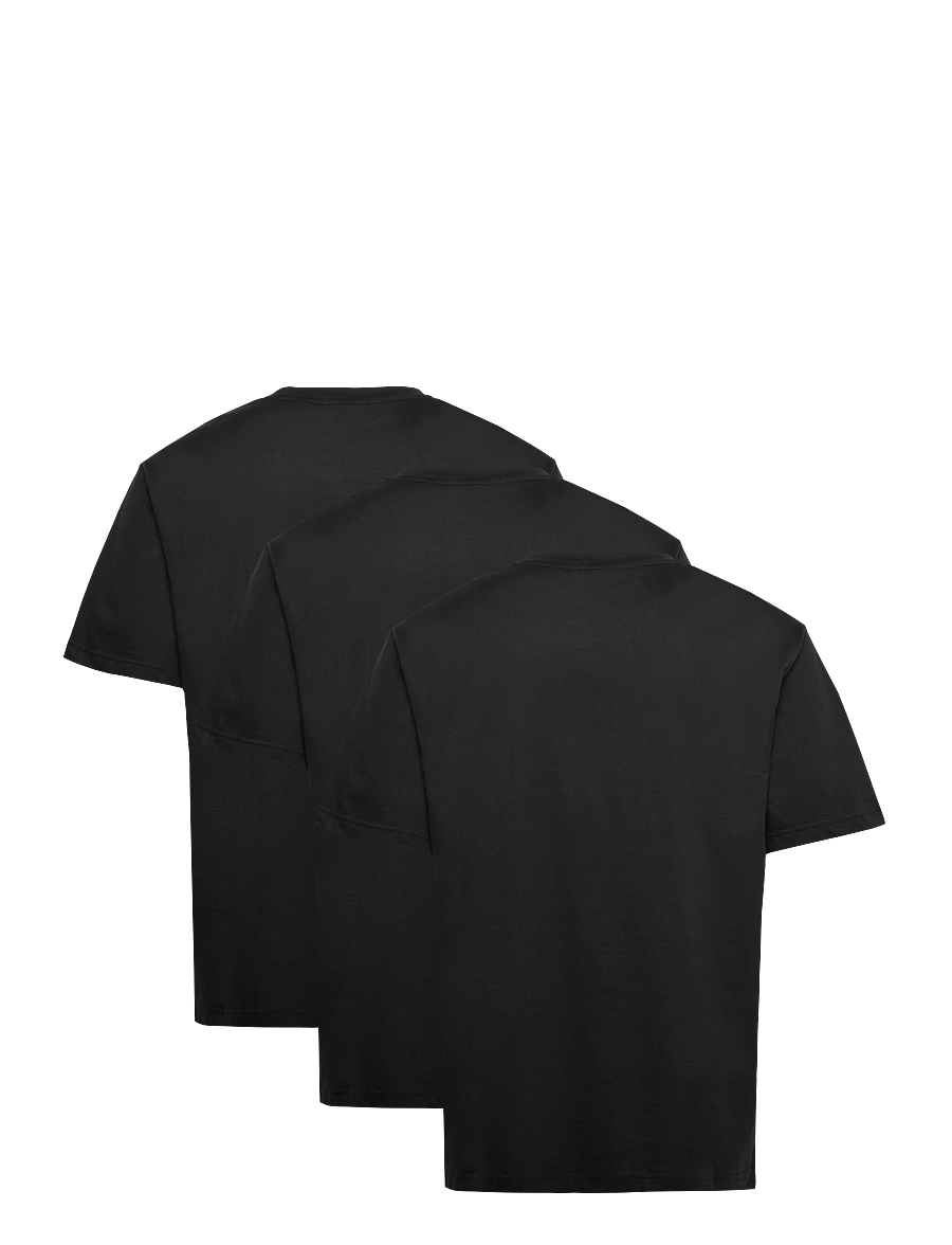 ONLY & SONS - ONSFRED LIFE RLX SS TEE 3PACK - t-shirts im multipack - black - 1
