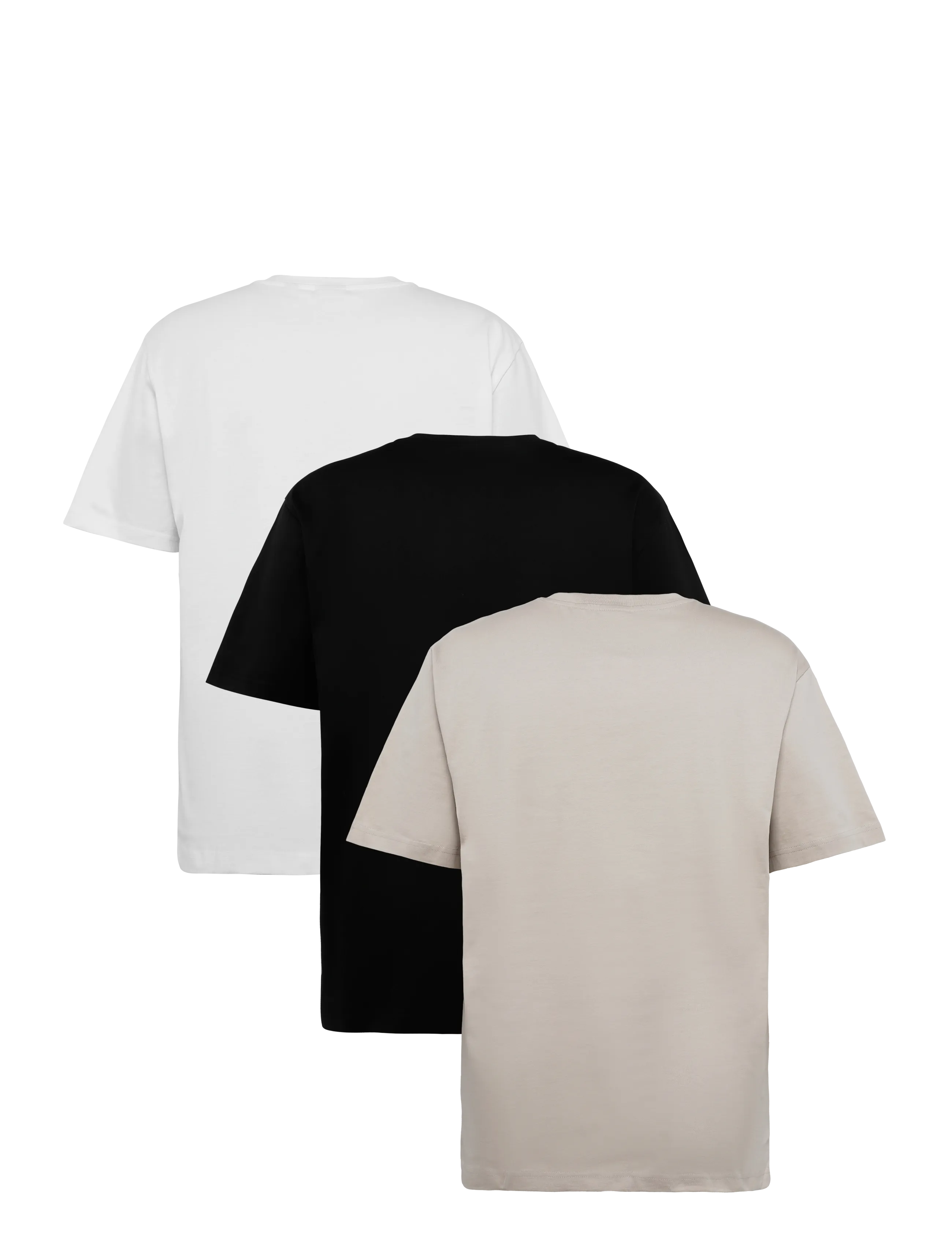 ONLY & SONS - ONSFRED LIFE RLX SS TEE 3PACK - short-sleeved t-shirts - black - 1