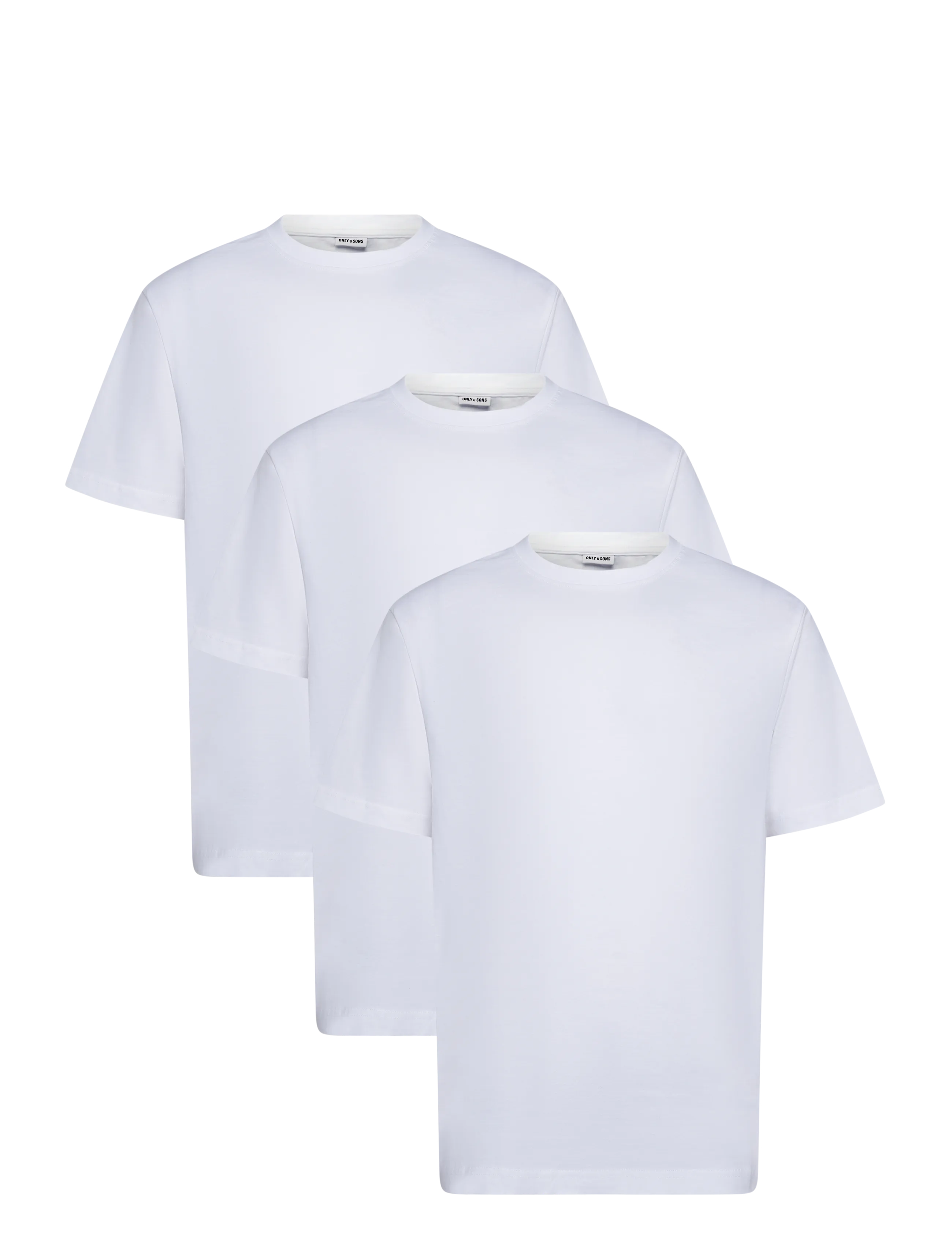 ONLY & SONS ONSFRED LIFE RLX SS TEE 3PACK - Clothing - BRIGHT WHITE / white