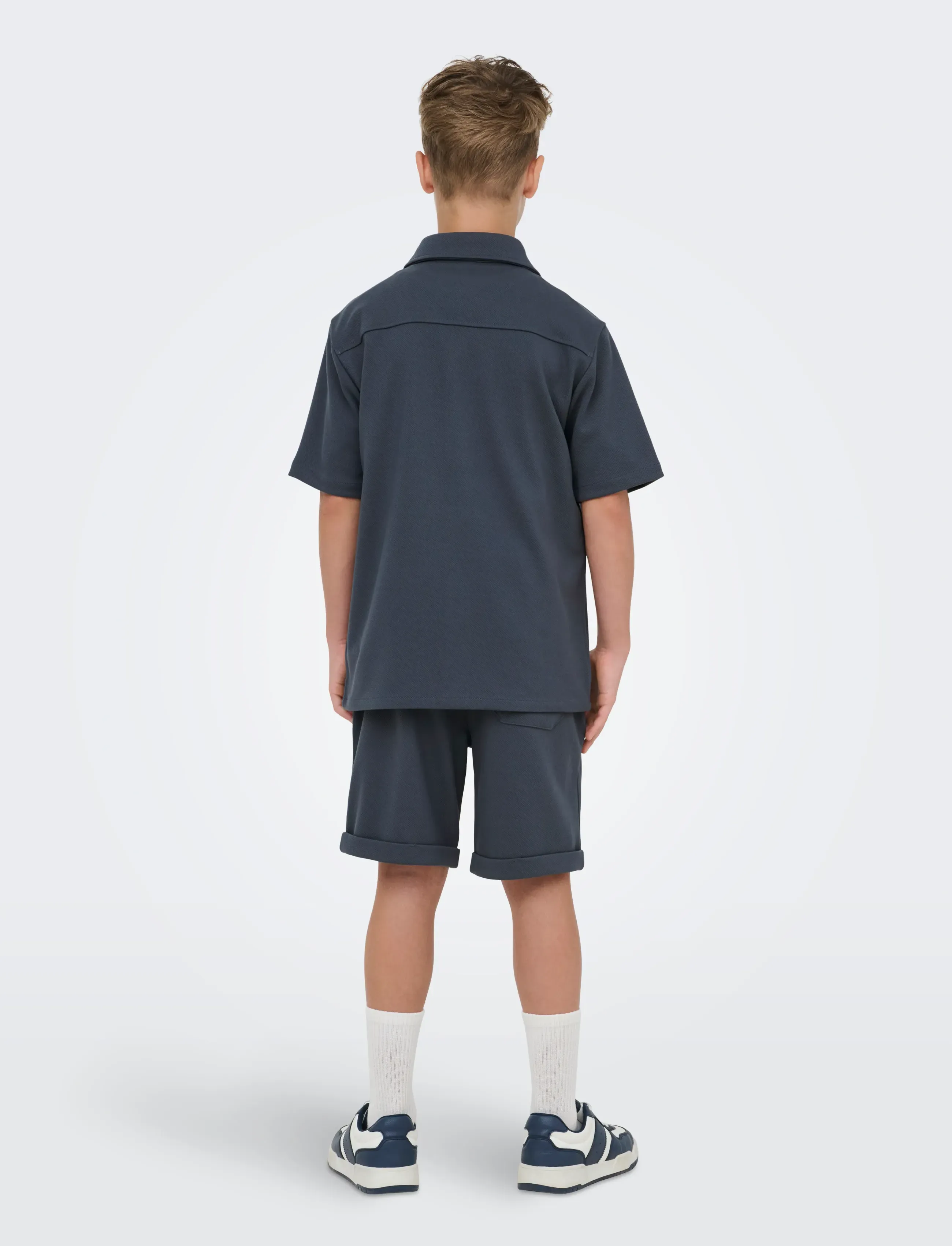 ONLY & SONS - OSJNEW KODYL REG SS SHIRT SWT NOOS - kortärmade skjortor - ombre blue - 3