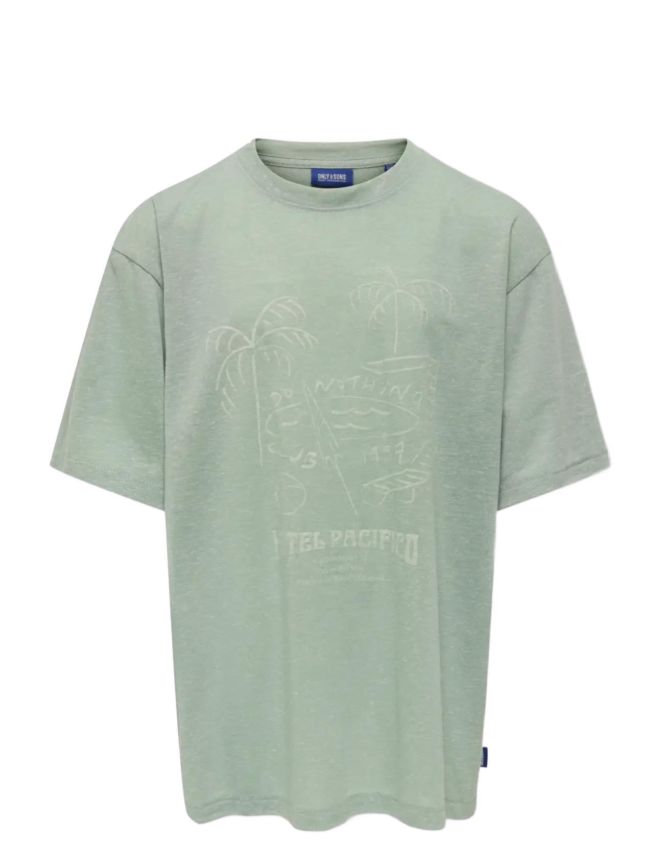 ONLY & SONS OSJMILON OVZ SS O-NECK JRS - Overdele - ICEBERG GREEN / green