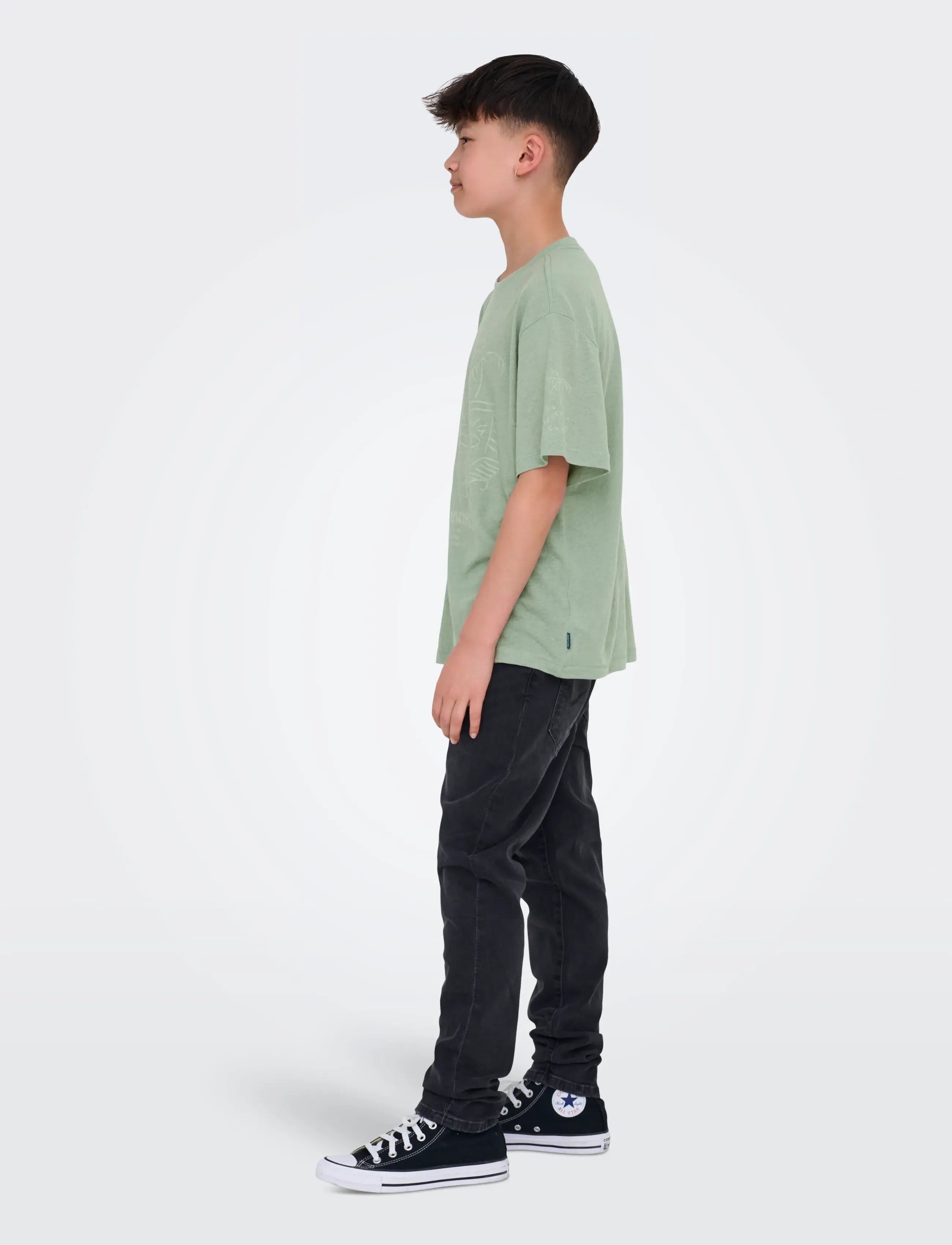 ONLY & SONS - OSJMILON OVZ SS O-NECK JRS - lühikeste varrukatega t-särgid - iceberg green - 3