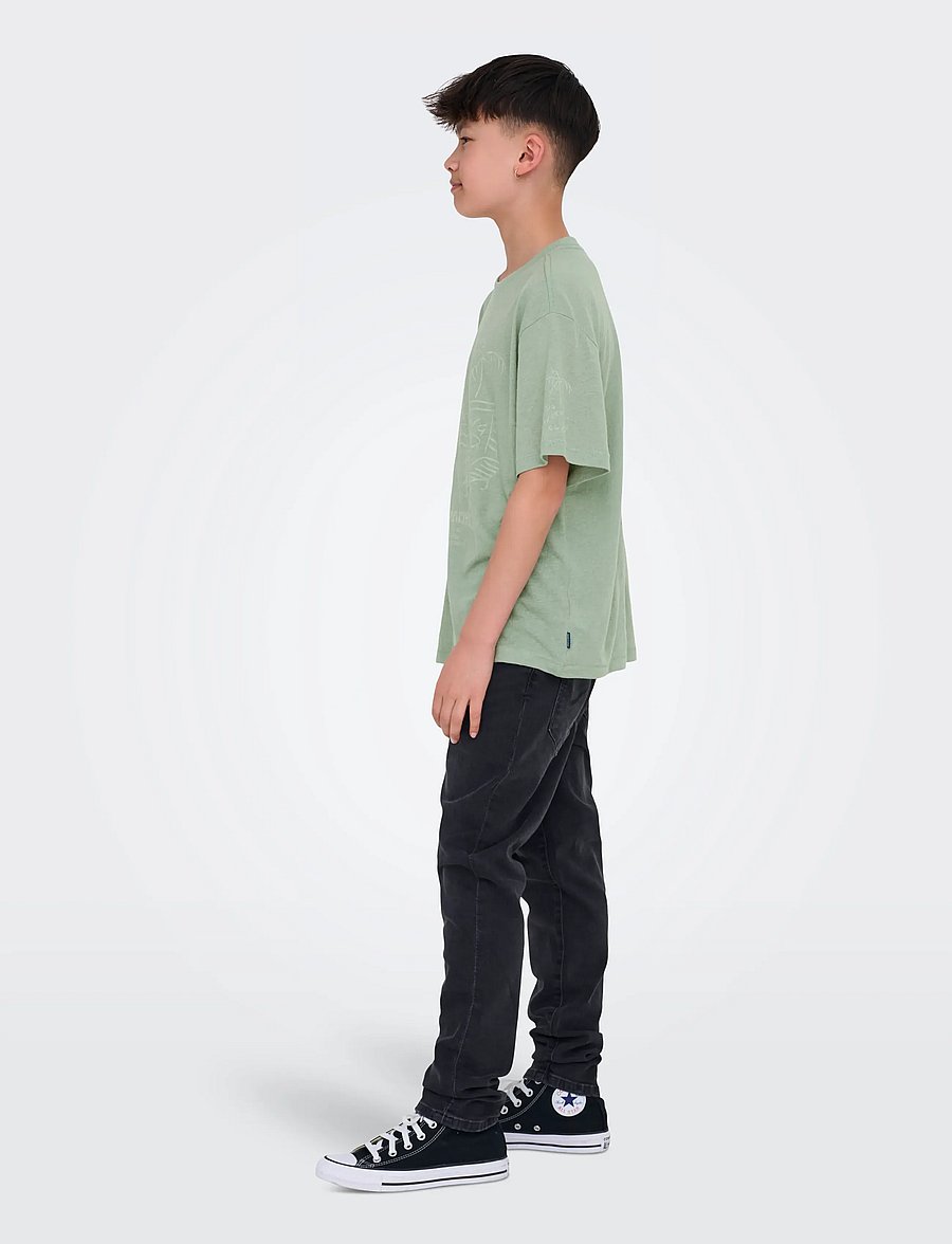 ONLY & SONS - OSJMILON OVZ SS O-NECK JRS - lühikeste varrukatega t-särgid - iceberg green - 3