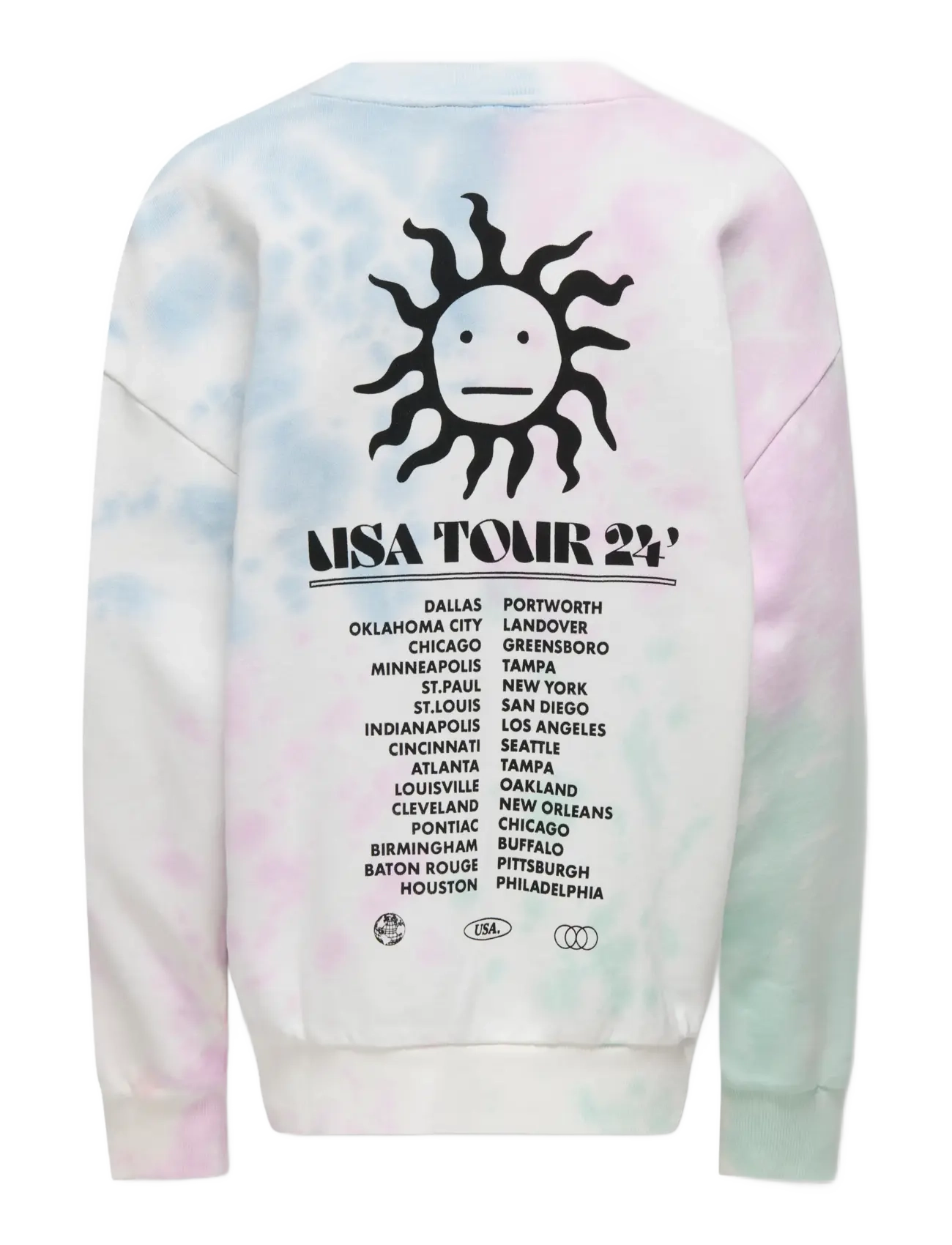 ONLY & SONS - OSJKALLE LOOSE LS TIE DYE SWEAT UB SWT - cloud dancer - 1