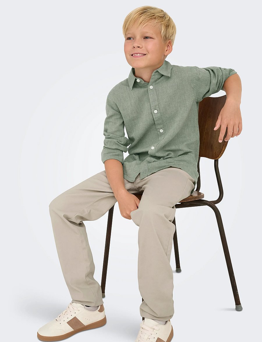 ONLY & SONS - OSJMARK PETE LIFE REG CHINO 0013 PNT - chino-buxur - silver lining - 5